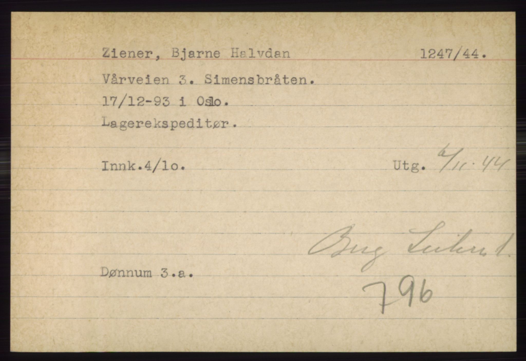 Statspolitiet - Hovedkontoret / Osloavdelingen, AV/RA-S-1329/C/Ck/Cke/L0005: Fangeregister; etternavn S - Å, 1941-1945, p. 692