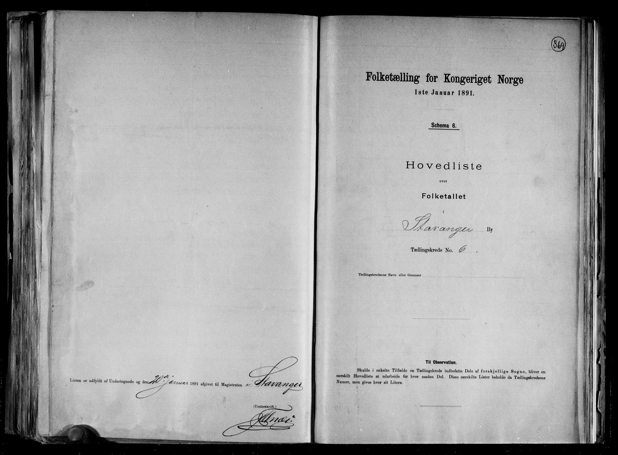 RA, 1891 census for 1103 Stavanger, 1891, p. 15