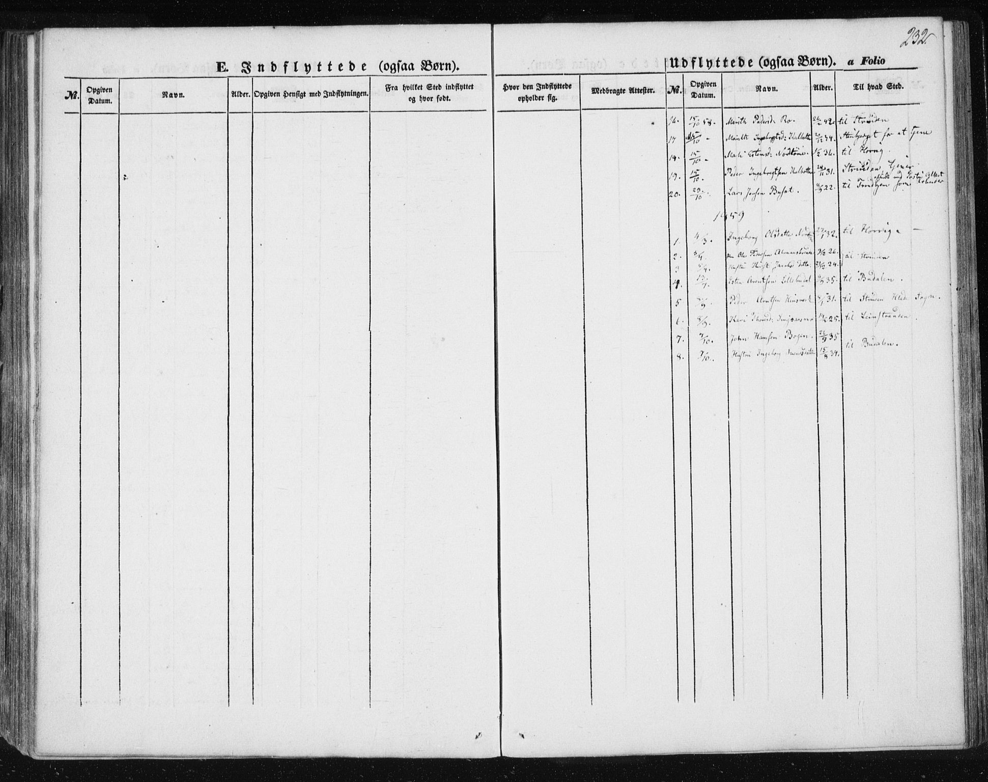 Ministerialprotokoller, klokkerbøker og fødselsregistre - Sør-Trøndelag, SAT/A-1456/685/L0964: Parish register (official) no. 685A06 /2, 1846-1859, p. 232
