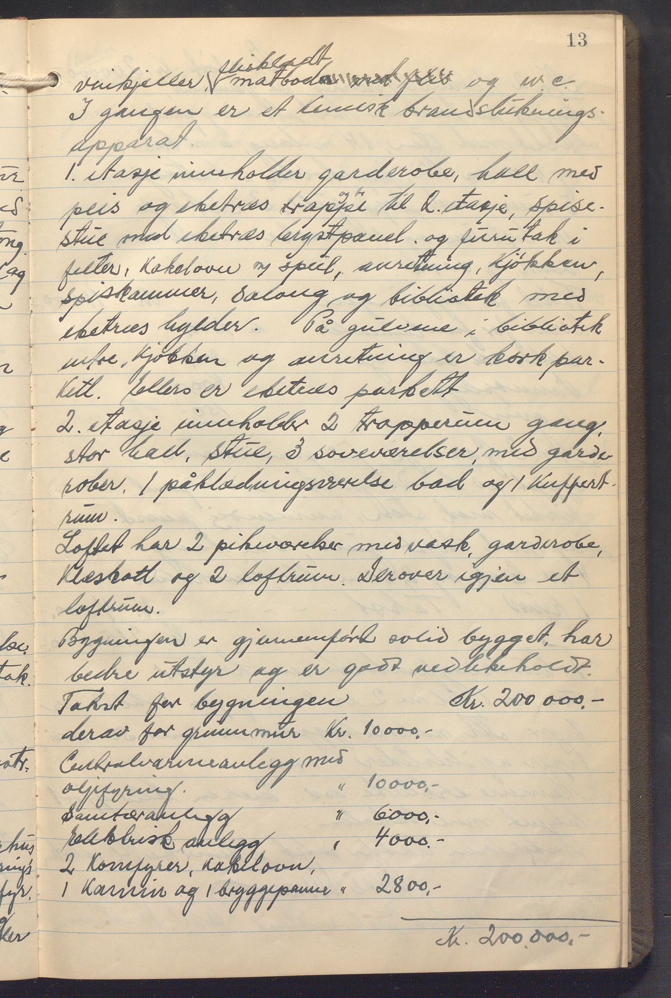 Lensmennene i Aker, OBA/A-10133/F/Fb/L0006: Branntakstprotokoll, 1938-1942, p. 13