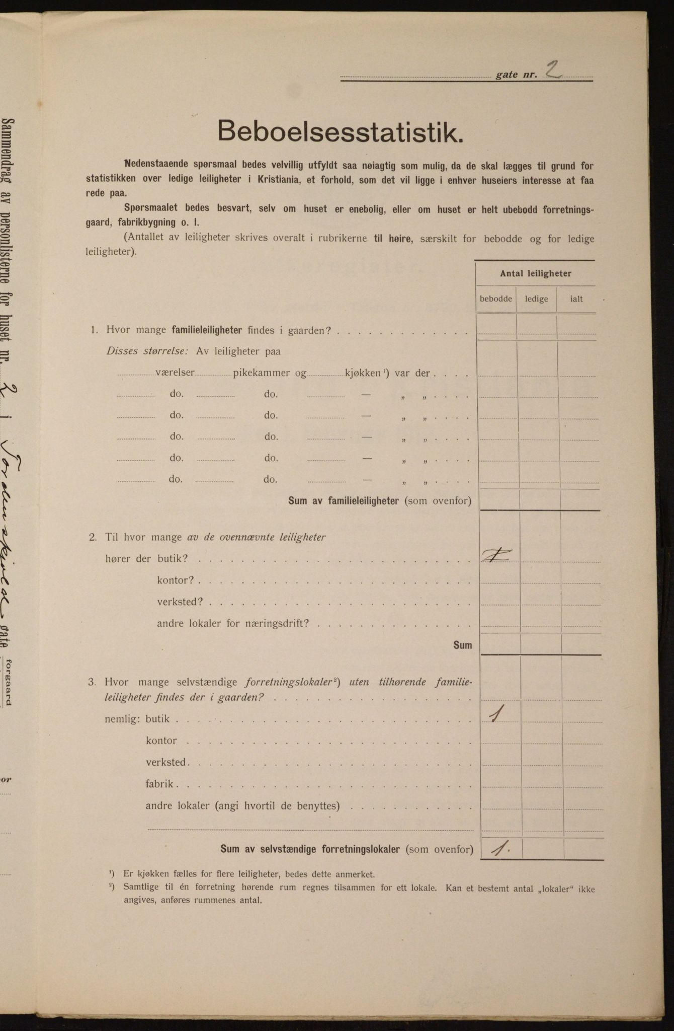 OBA, Municipal Census 1912 for Kristiania, 1912, p. 113700