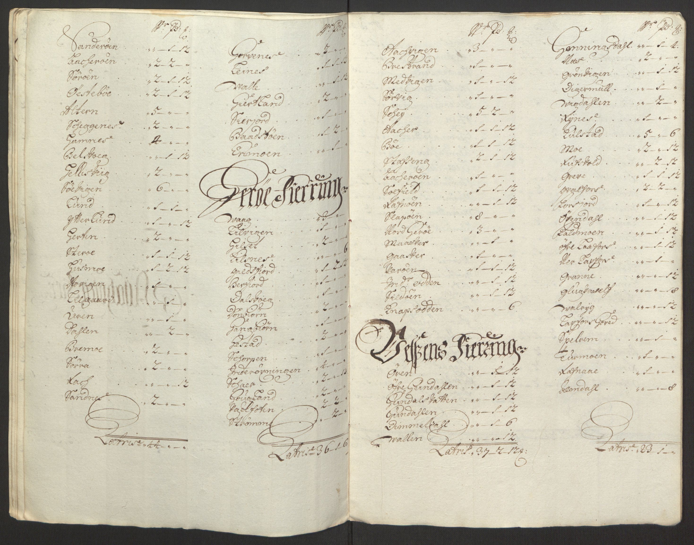 Rentekammeret inntil 1814, Reviderte regnskaper, Fogderegnskap, AV/RA-EA-4092/R65/L4505: Fogderegnskap Helgeland, 1693-1696, p. 496