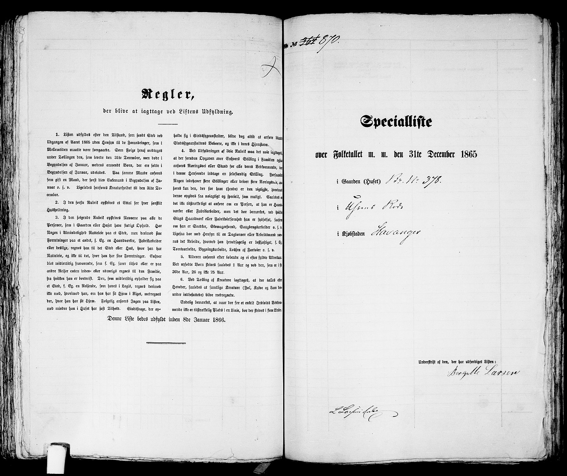 RA, 1865 census for Stavanger, 1865, p. 1774