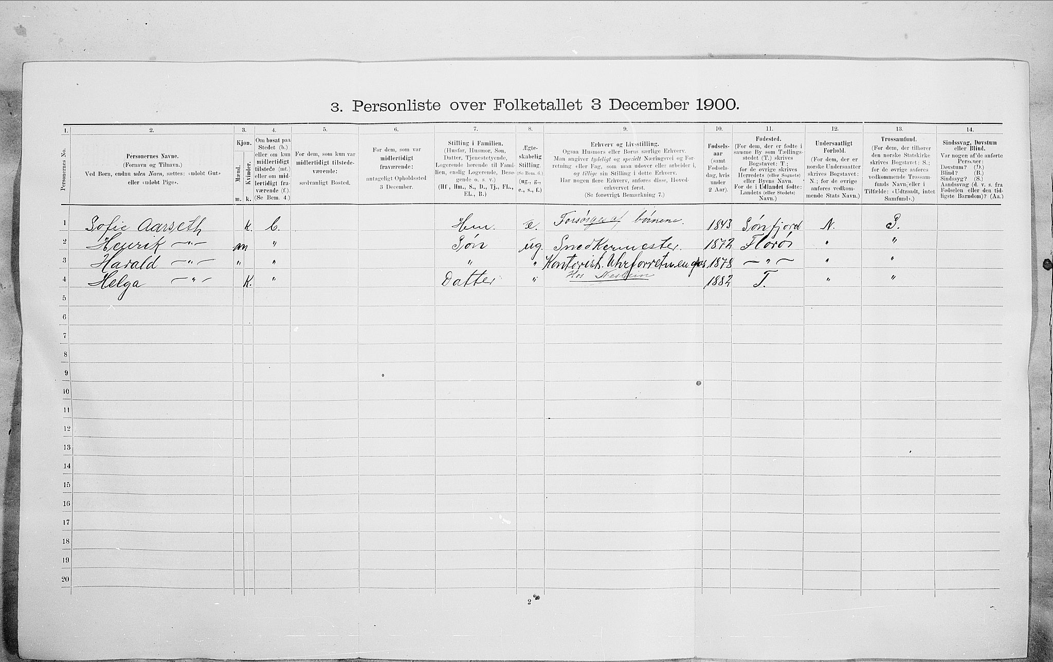 SAO, 1900 census for Kristiania, 1900, p. 96621