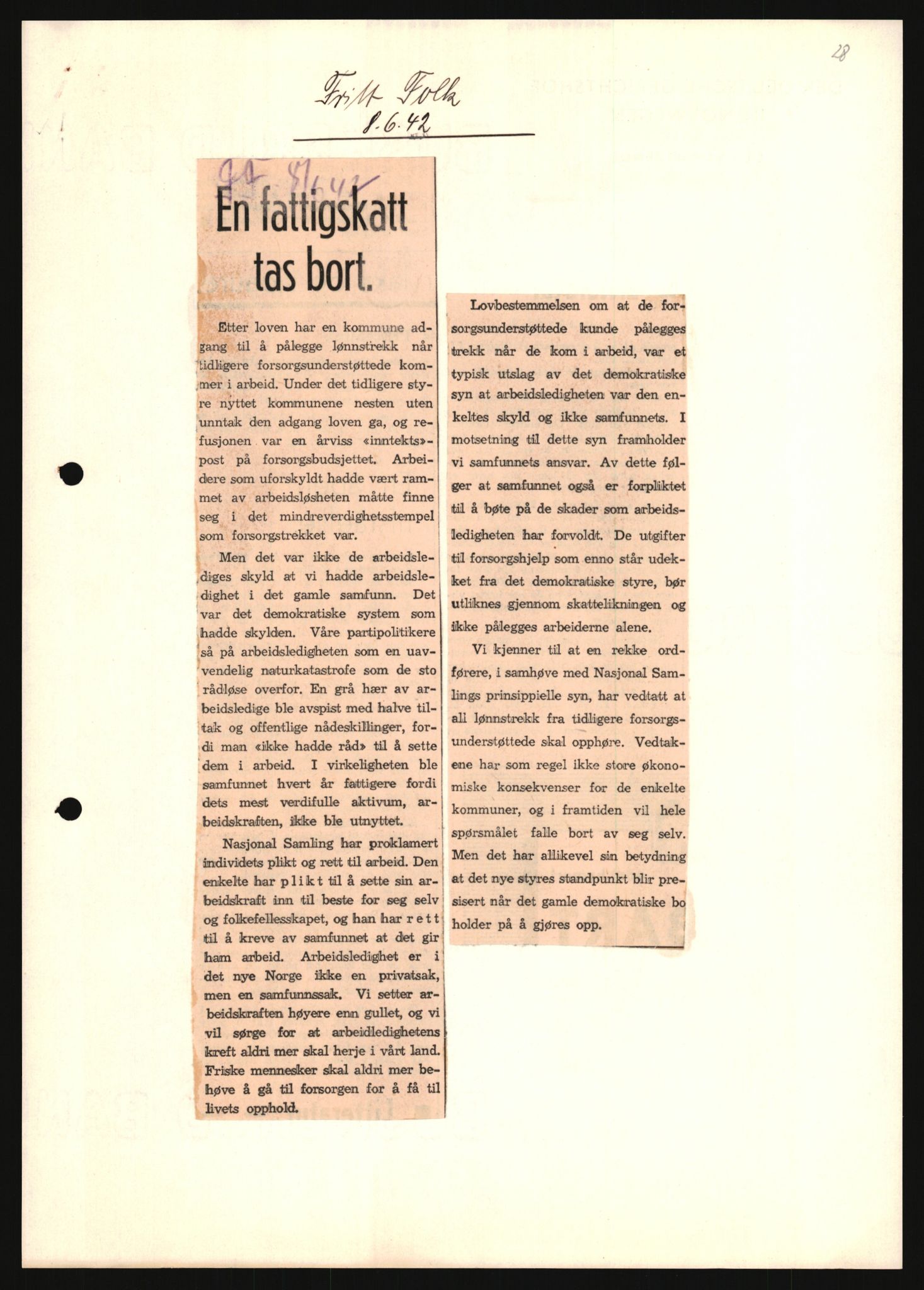 Forsvarets Overkommando. 2 kontor. Arkiv 11.4. Spredte tyske arkivsaker, AV/RA-RAFA-7031/D/Dar/Darb/L0013: Reichskommissariat - Hauptabteilung Vervaltung, 1917-1942, p. 1606