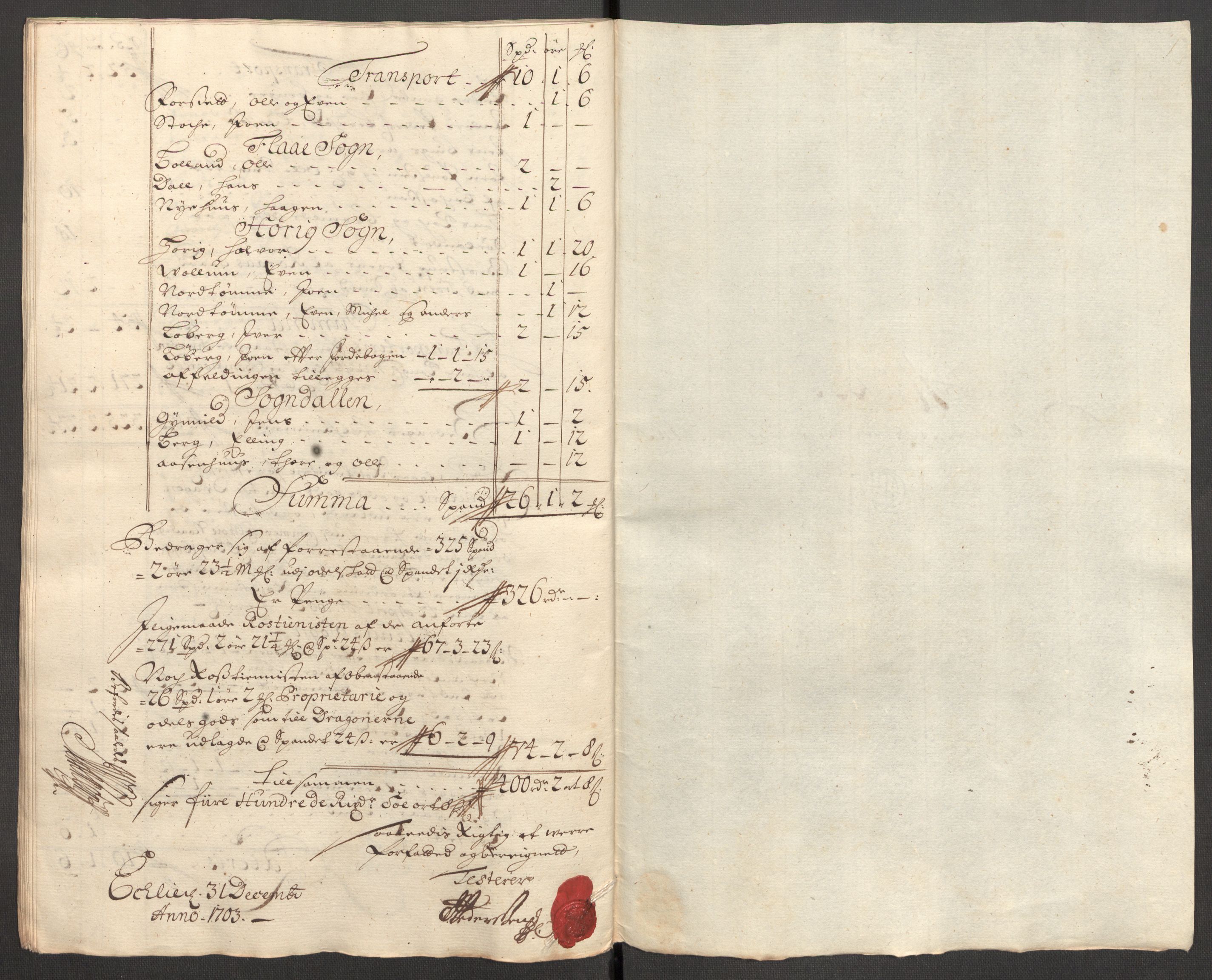 Rentekammeret inntil 1814, Reviderte regnskaper, Fogderegnskap, RA/EA-4092/R60/L3953: Fogderegnskap Orkdal og Gauldal, 1703, p. 403