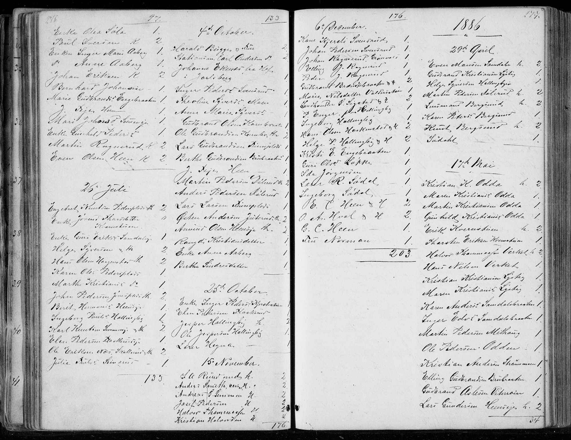Ådal kirkebøker, SAKO/A-248/G/Gc/L0001: Parish register (copy) no. III 1, 1862-1898, p. 276-277
