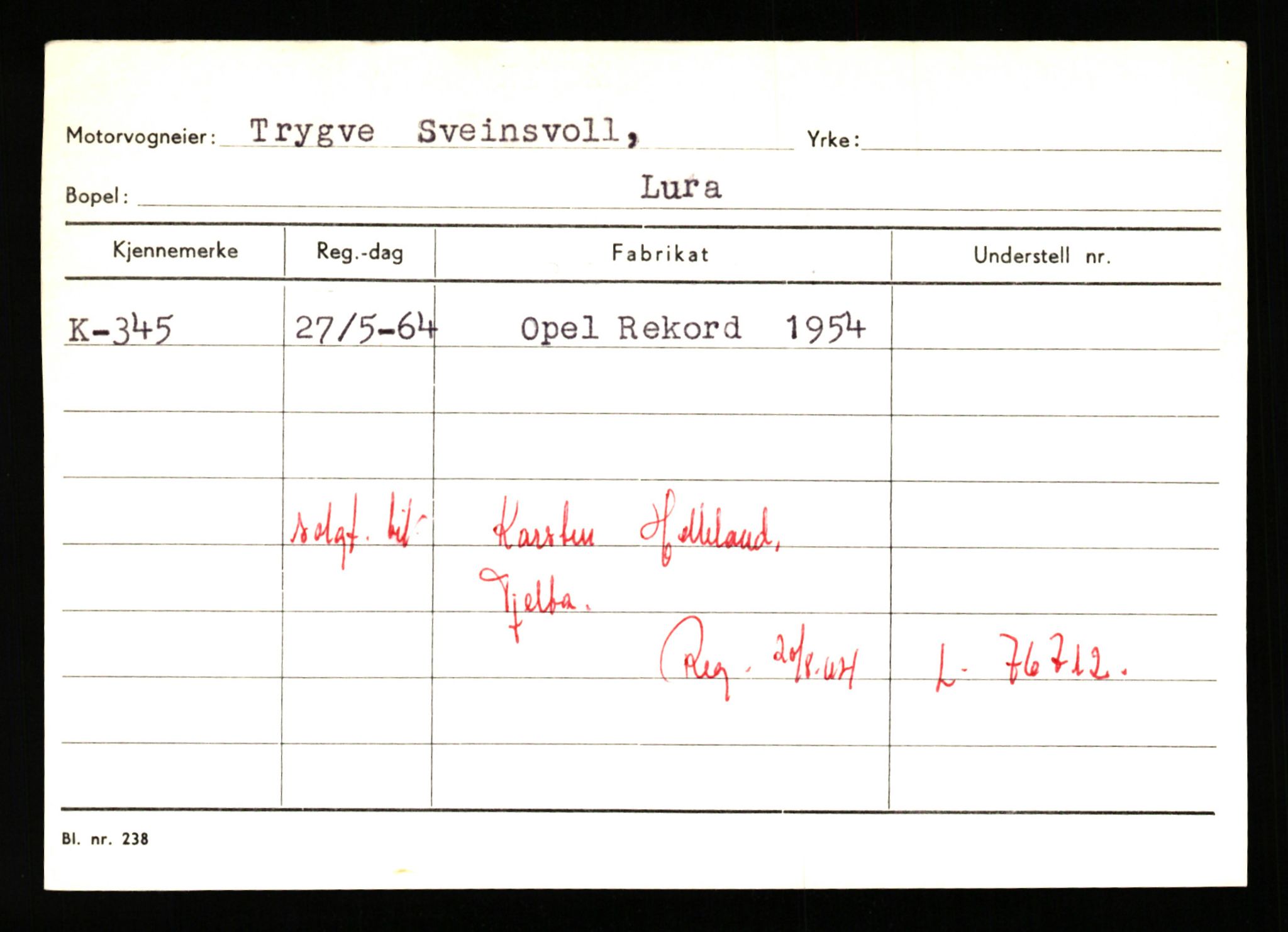 Stavanger trafikkstasjon, AV/SAST-A-101942/0/G/L0001: Registreringsnummer: 0 - 5782, 1930-1971, p. 191