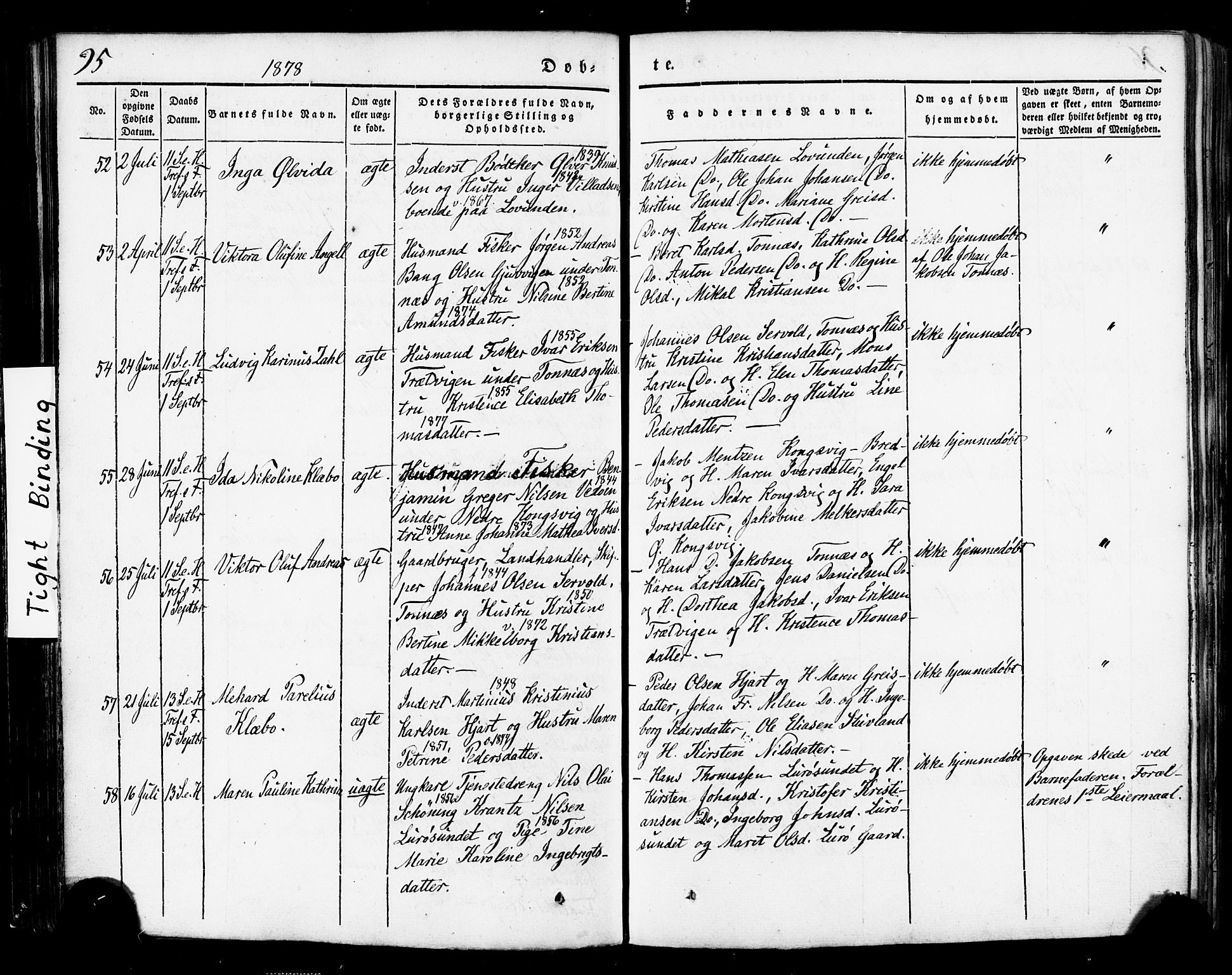 Ministerialprotokoller, klokkerbøker og fødselsregistre - Nordland, SAT/A-1459/839/L0567: Parish register (official) no. 839A04, 1863-1879, p. 95