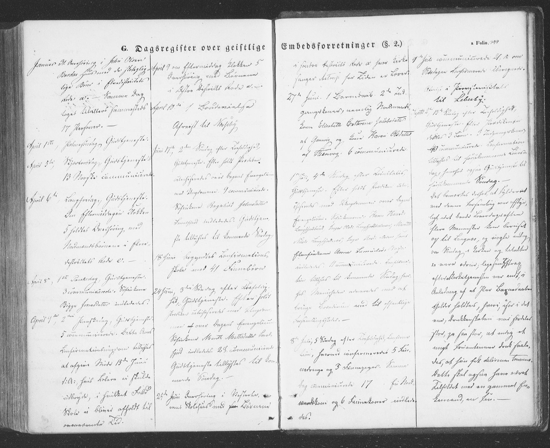 Tana sokneprestkontor, AV/SATØ-S-1334/H/Ha/L0001kirke: Parish register (official) no. 1, 1846-1861, p. 344