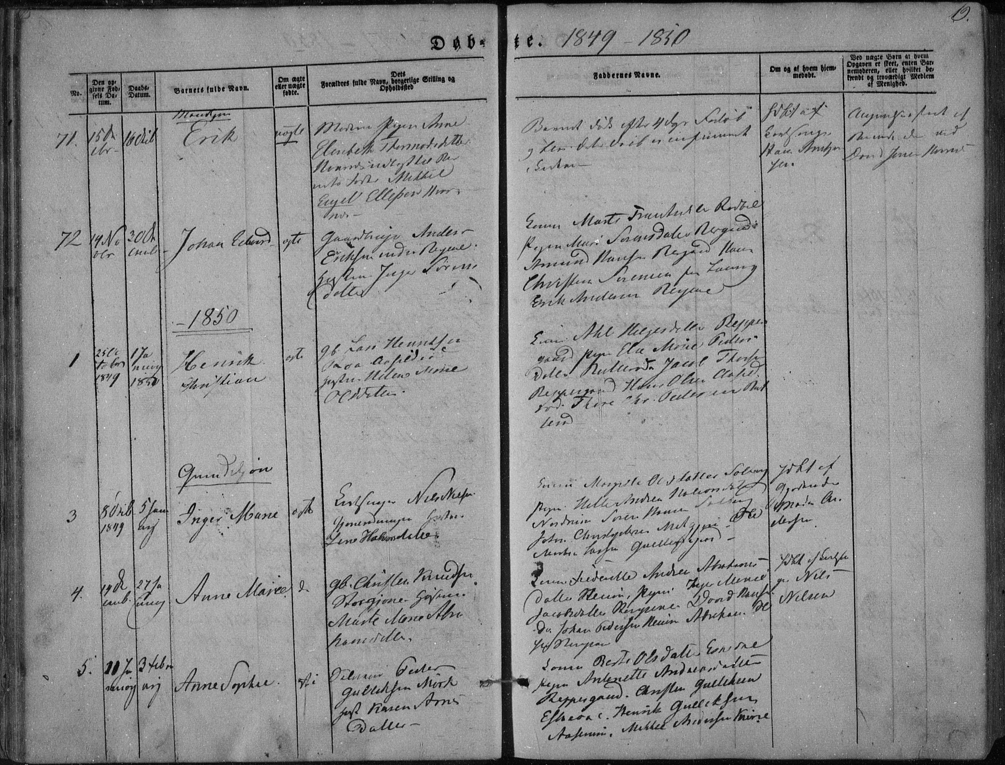 Hedrum kirkebøker, AV/SAKO-A-344/F/Fa/L0006: Parish register (official) no. I 6, 1849-1857, p. 19