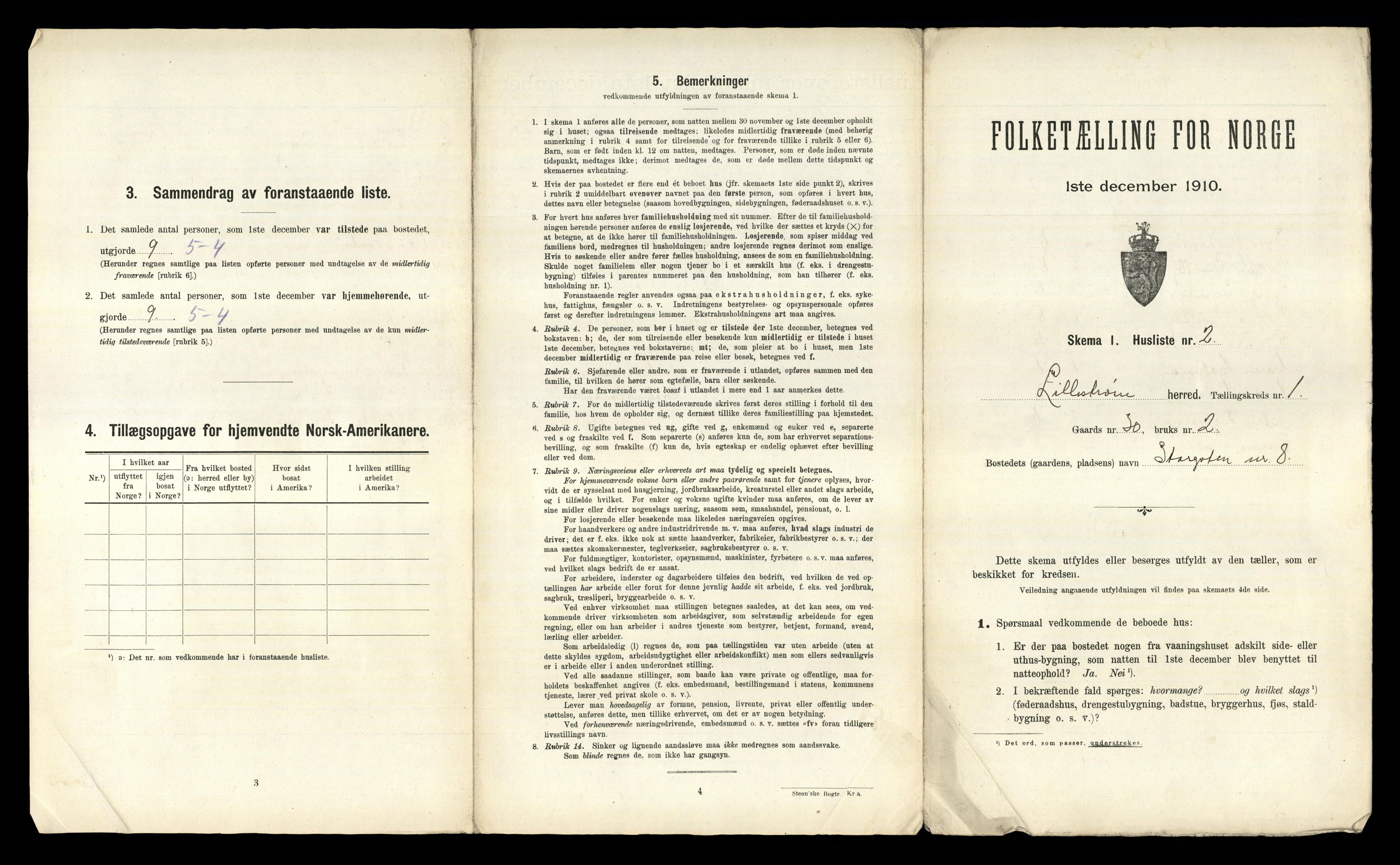 RA, 1910 census for Lillestrøm, 1910, p. 33