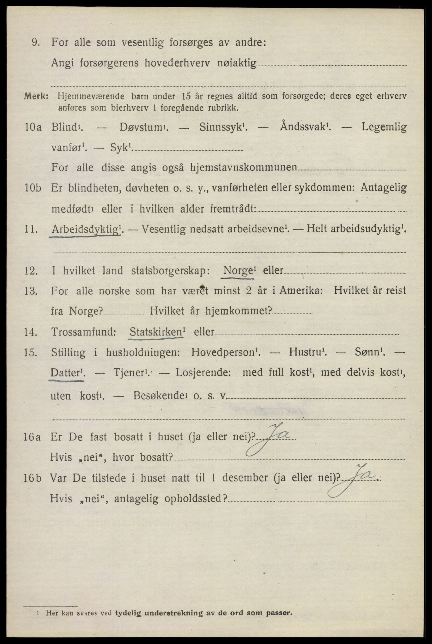 SAO, 1920 census for Høland, 1920, p. 9668