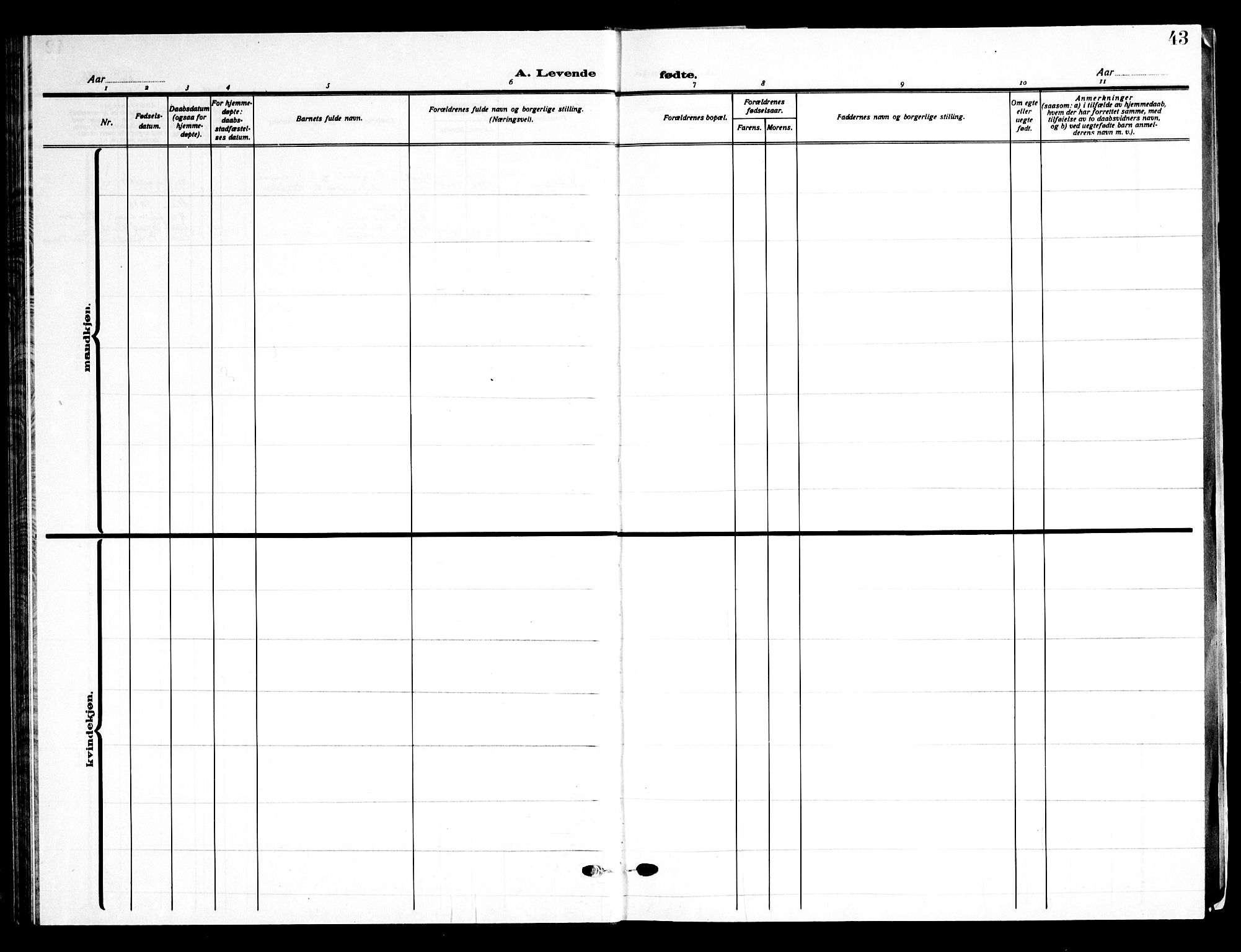 Ministerialprotokoller, klokkerbøker og fødselsregistre - Nordland, AV/SAT-A-1459/888/L1270: Parish register (copy) no. 888C08, 1928-1945, p. 43