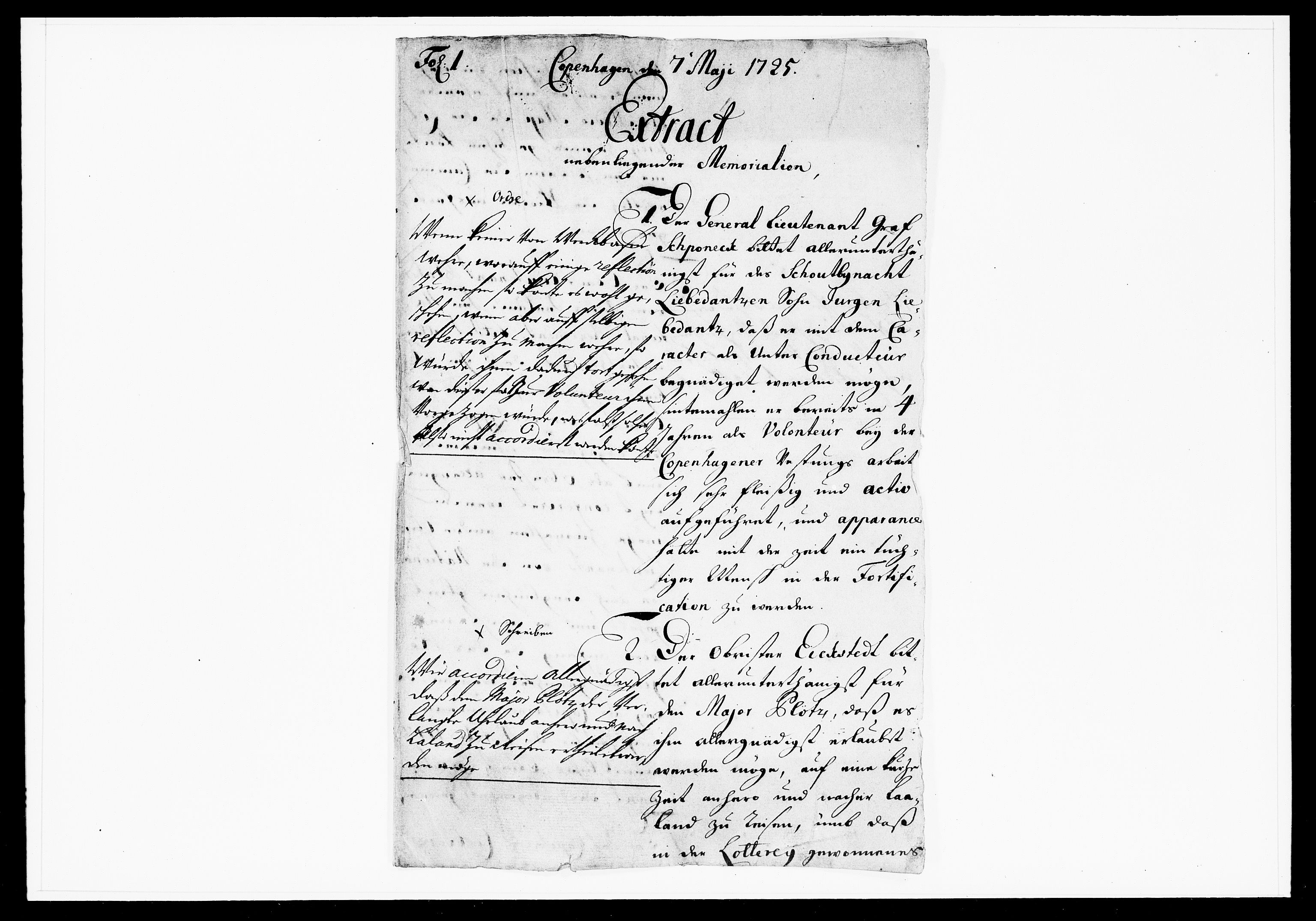 Krigskollegiet, Krigskancelliet, DRA/A-0006/-/1075-1077: Refererede sager, 1725, p. 90