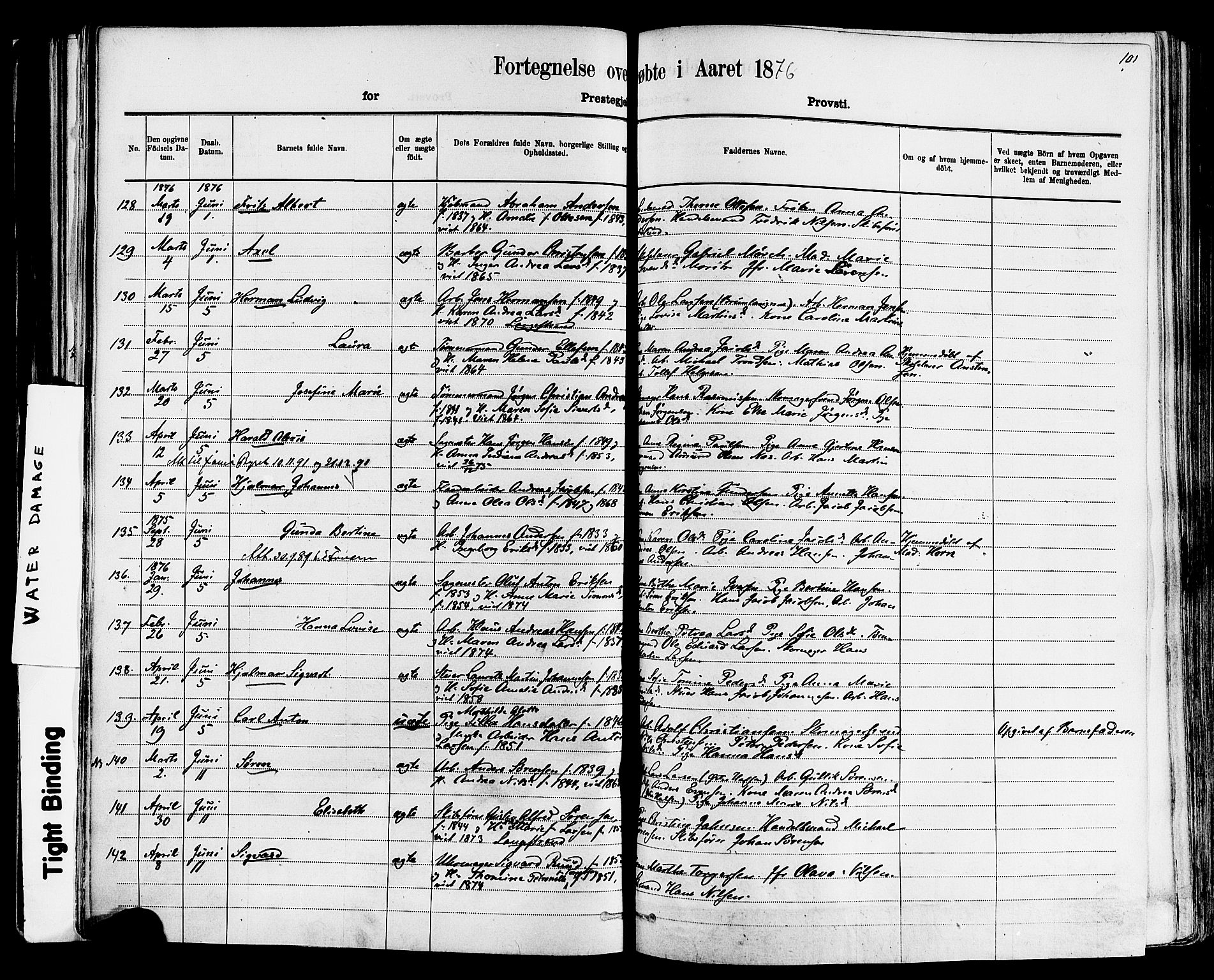 Larvik kirkebøker, AV/SAKO-A-352/F/Fa/L0006: Parish register (official) no. I 6, 1871-1883, p. 101