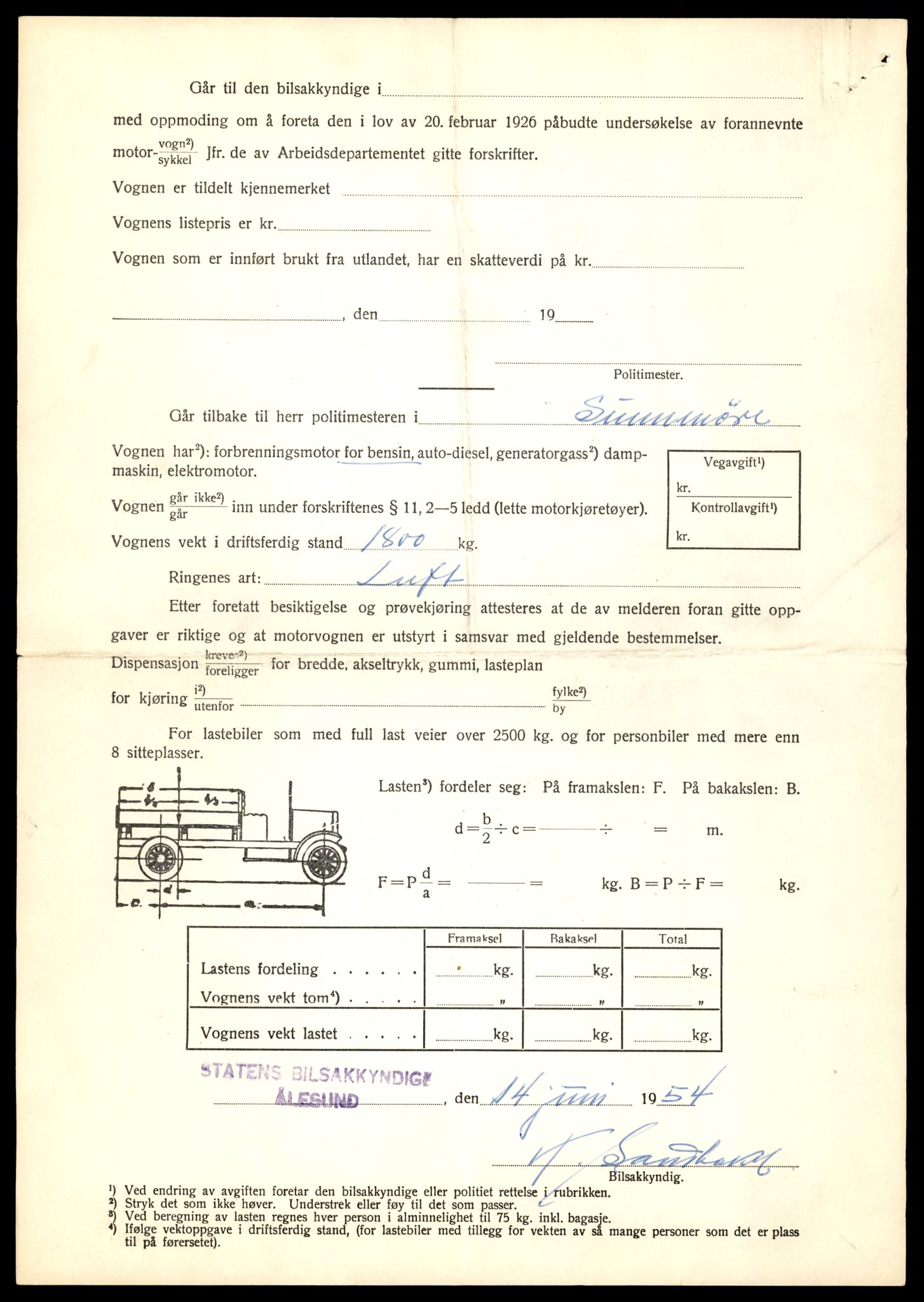 Møre og Romsdal vegkontor - Ålesund trafikkstasjon, SAT/A-4099/F/Fe/L0008: Registreringskort for kjøretøy T 747 - T 894, 1927-1998, p. 2071