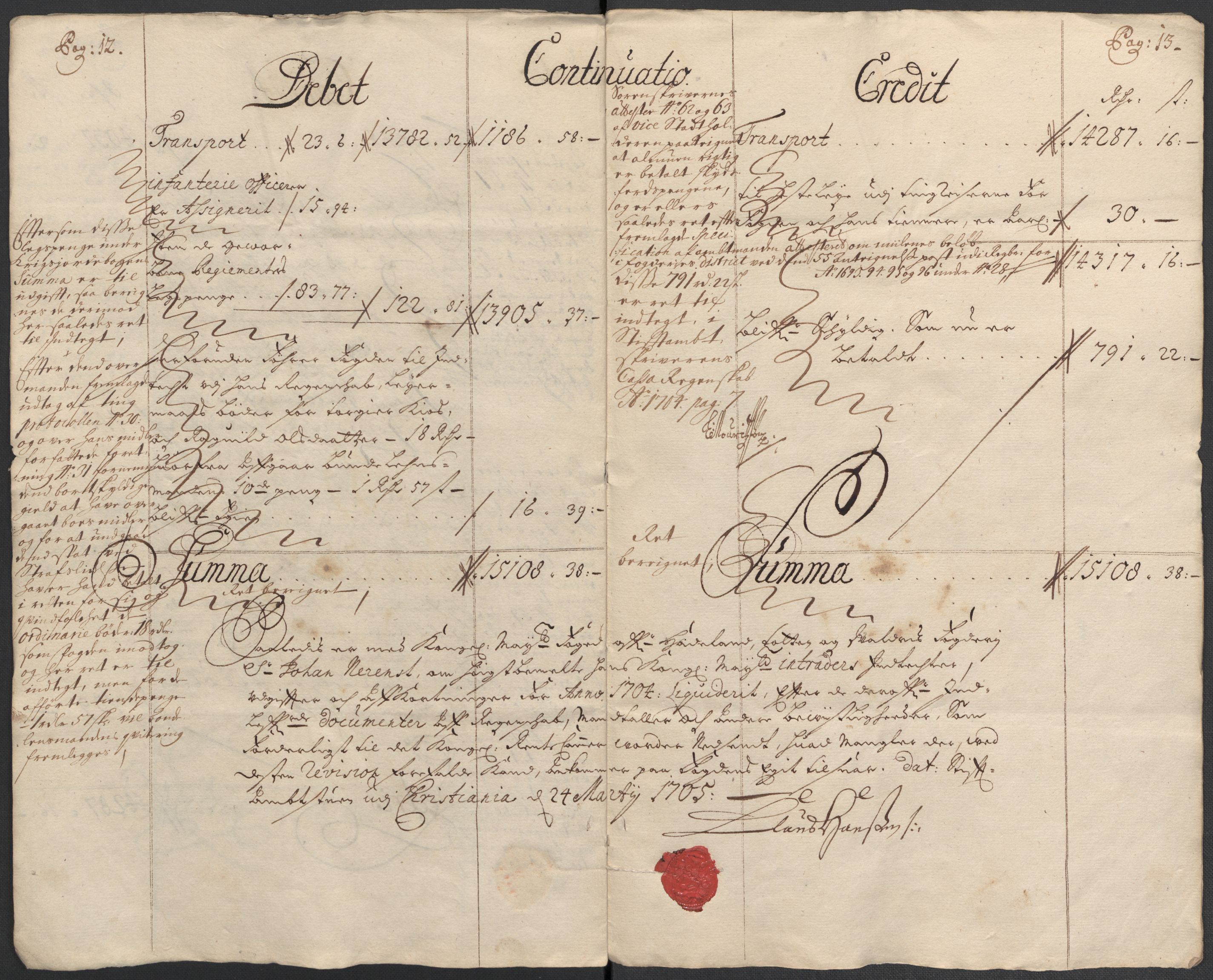 Rentekammeret inntil 1814, Reviderte regnskaper, Fogderegnskap, AV/RA-EA-4092/R18/L1302: Fogderegnskap Hadeland, Toten og Valdres, 1704, p. 9