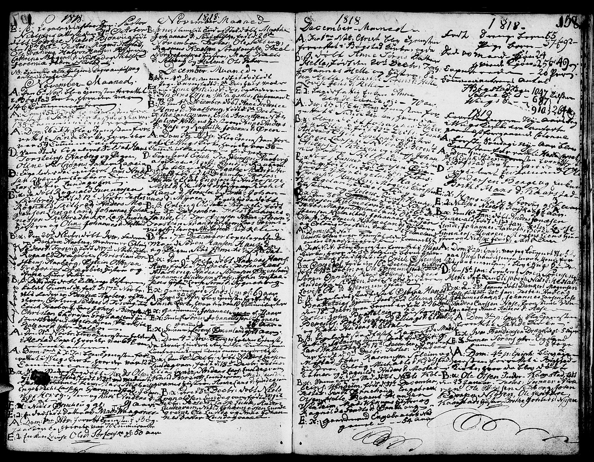 Gaular sokneprestembete, SAB/A-80001/H/Haa: Parish register (official) no. A 2, 1785-1821, p. 158