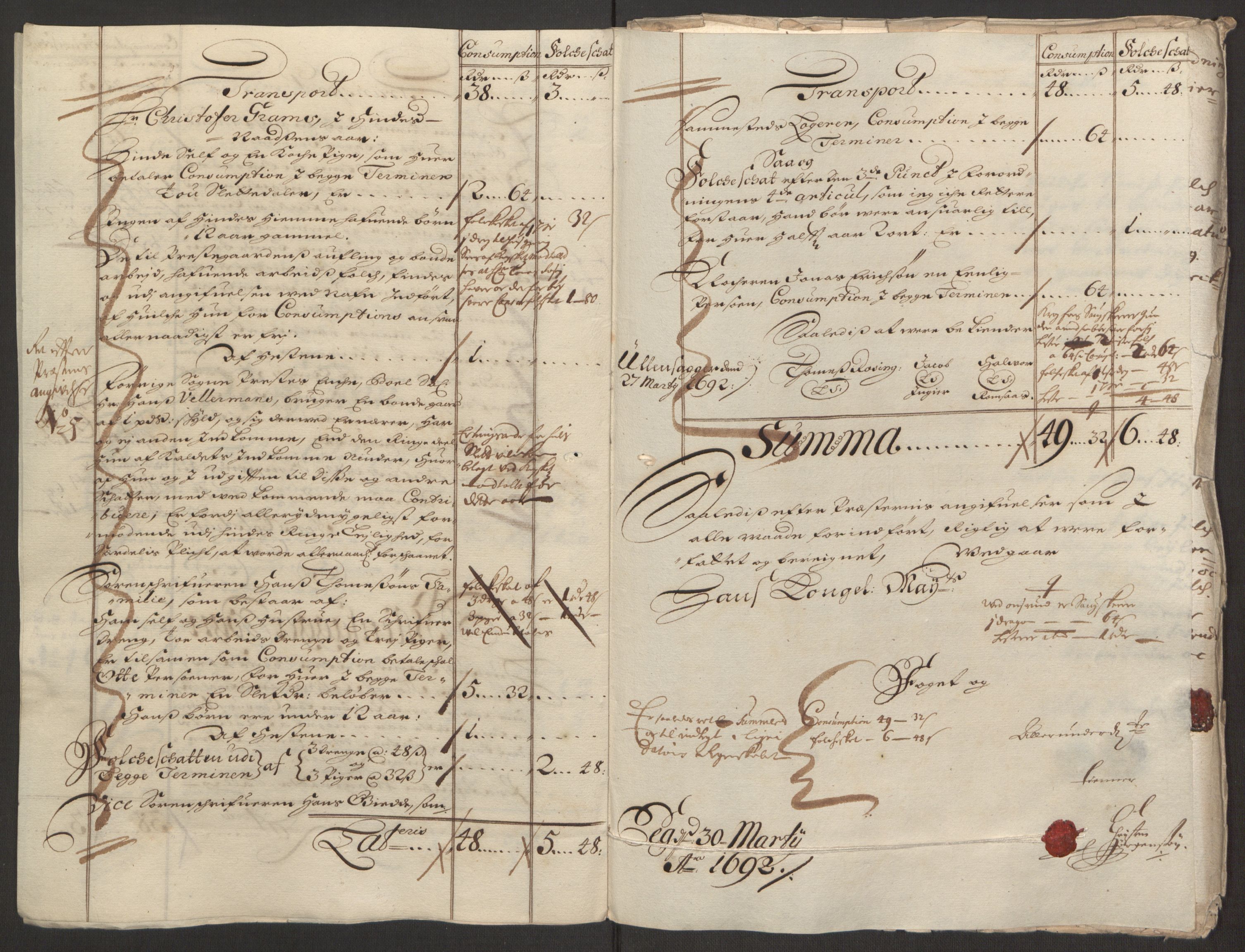 Rentekammeret inntil 1814, Reviderte regnskaper, Fogderegnskap, AV/RA-EA-4092/R12/L0704: Fogderegnskap Øvre Romerike, 1692, p. 238