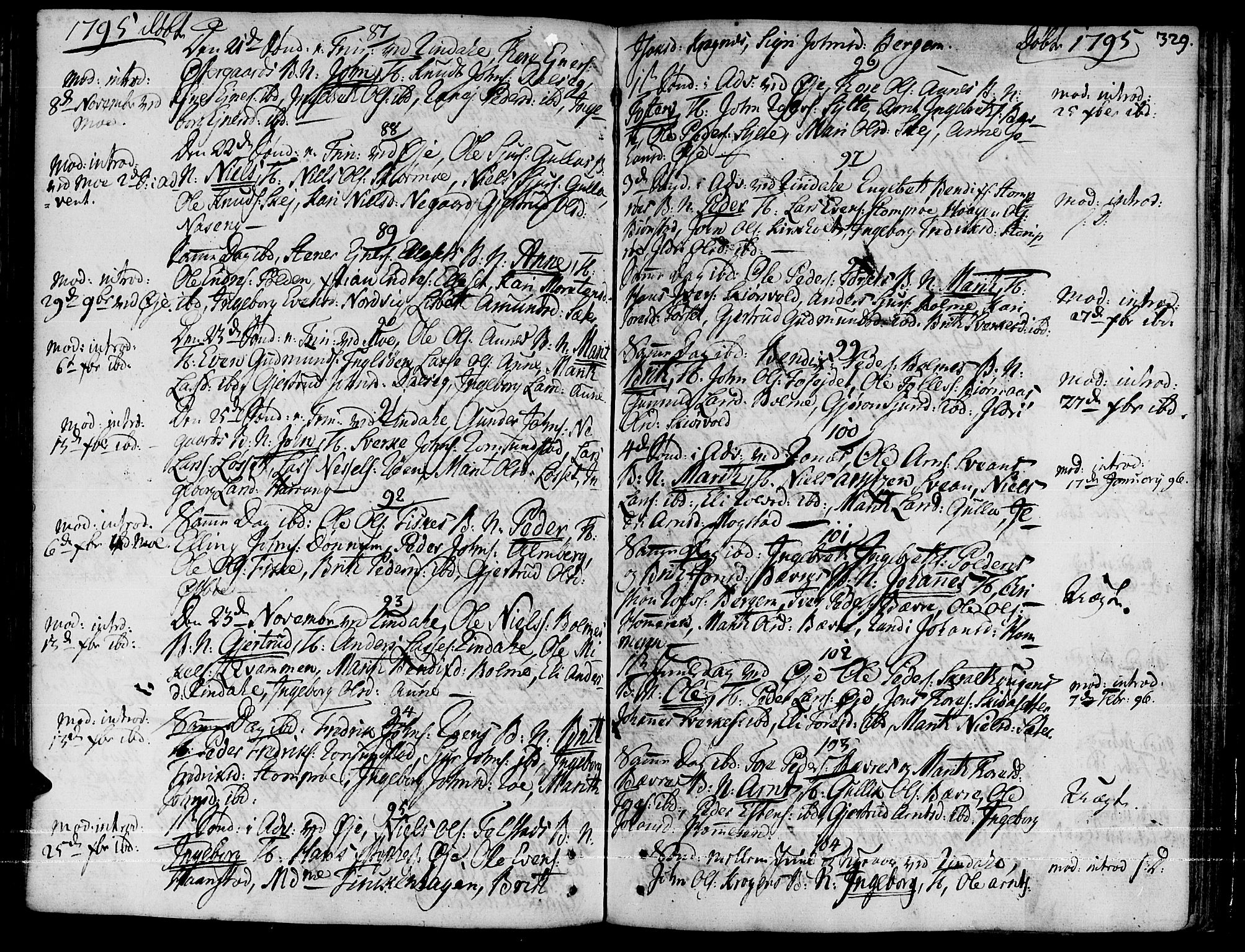 Ministerialprotokoller, klokkerbøker og fødselsregistre - Møre og Romsdal, AV/SAT-A-1454/595/L1039: Parish register (official) no. 595A01, 1750-1796, p. 329