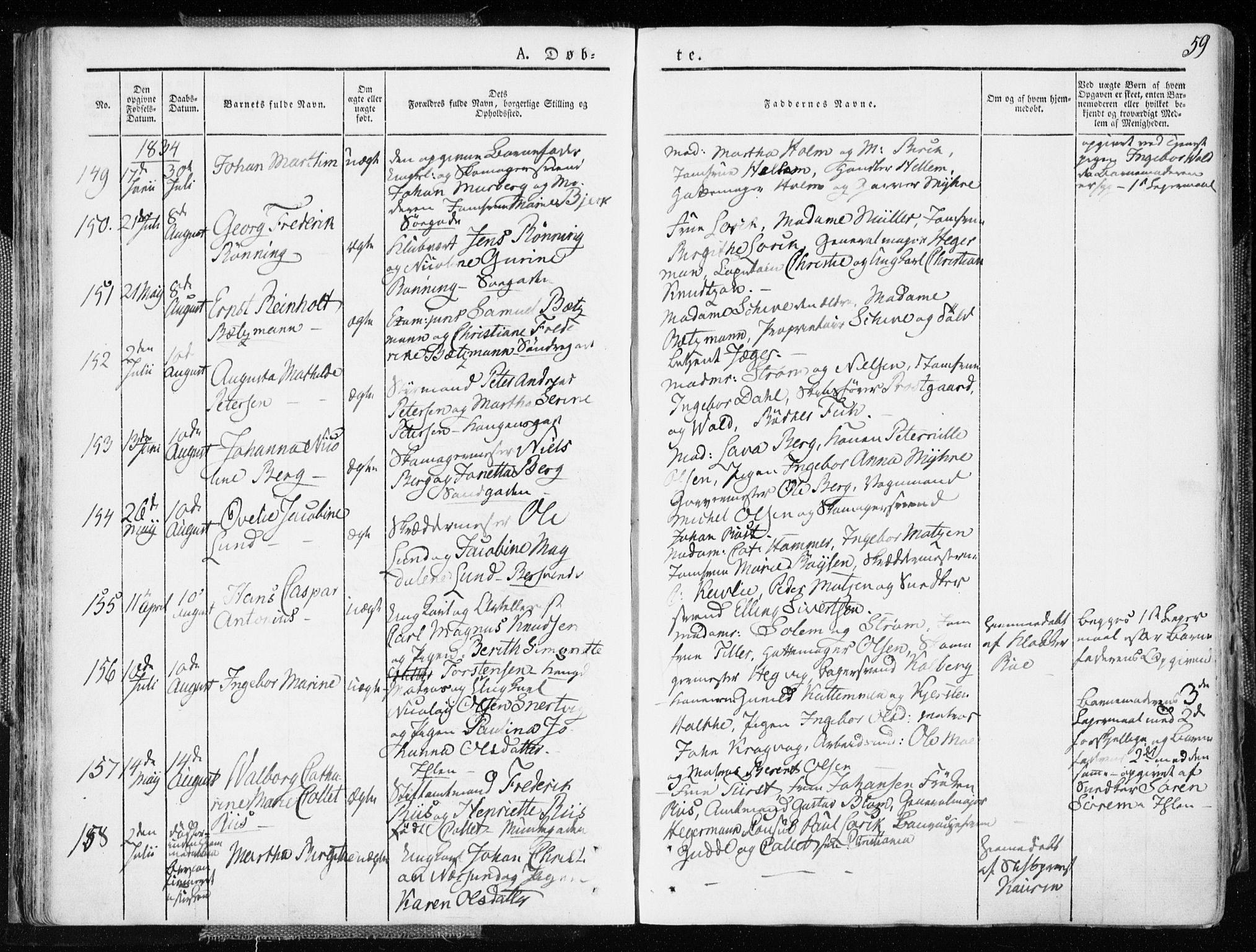 Ministerialprotokoller, klokkerbøker og fødselsregistre - Sør-Trøndelag, AV/SAT-A-1456/601/L0047: Parish register (official) no. 601A15, 1831-1839, p. 59