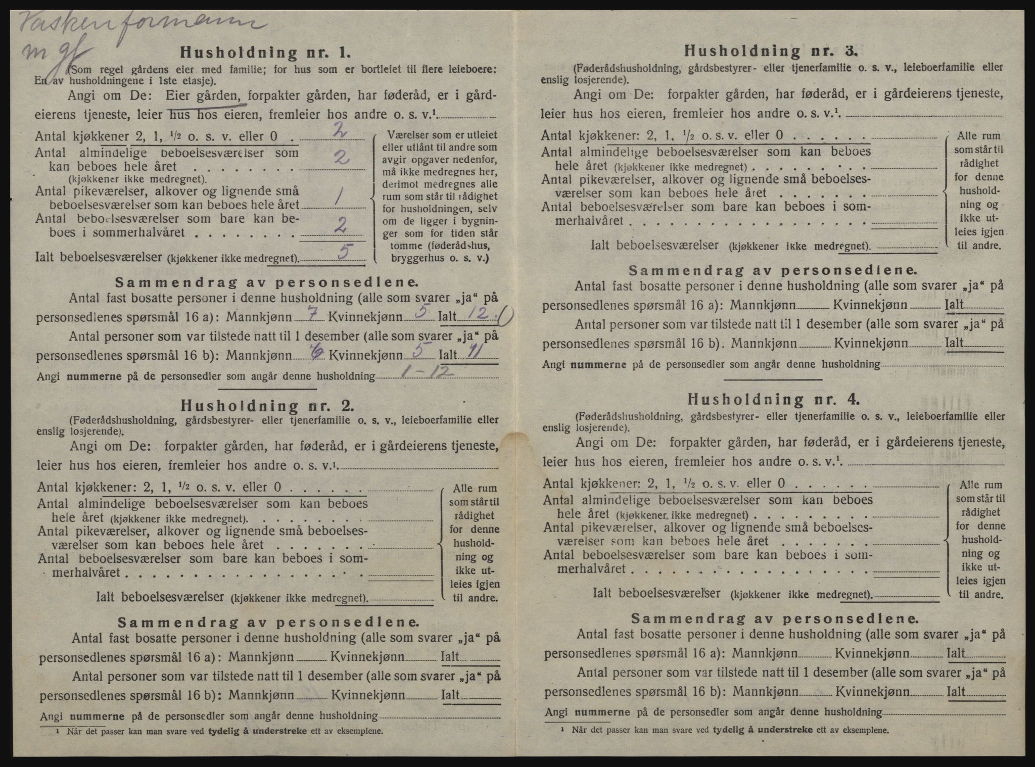 SAT, 1920 census for Ålen, 1920, p. 833