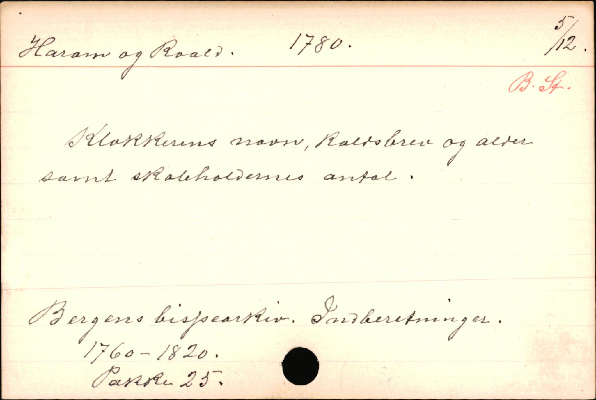 Haugen, Johannes - lærer, AV/SAB-SAB/PA-0036/01/L0001: Om klokkere og lærere, 1521-1904, p. 11339