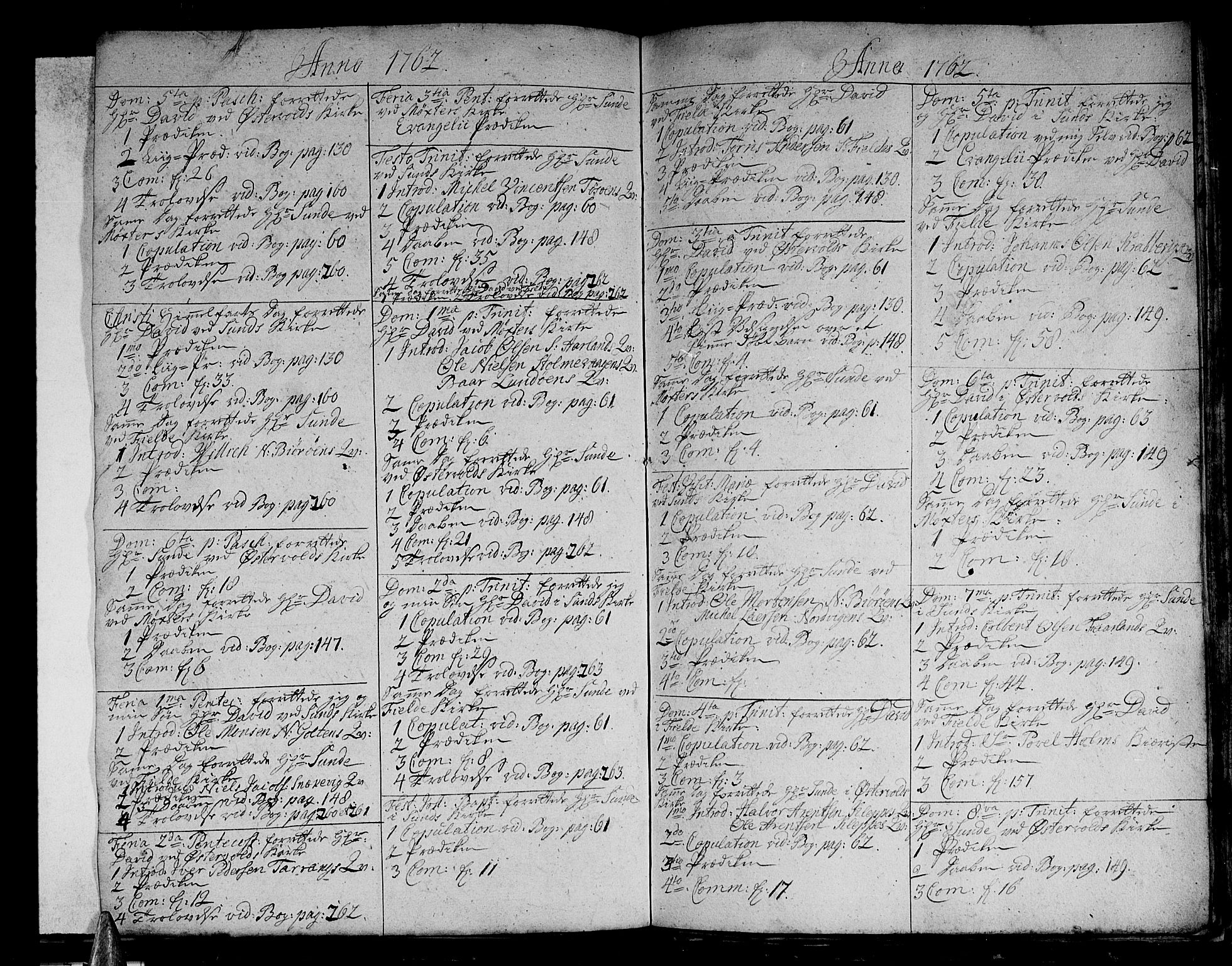 Sund sokneprestembete, AV/SAB-A-99930: Parish register (official) no. A 3, 1740-1769