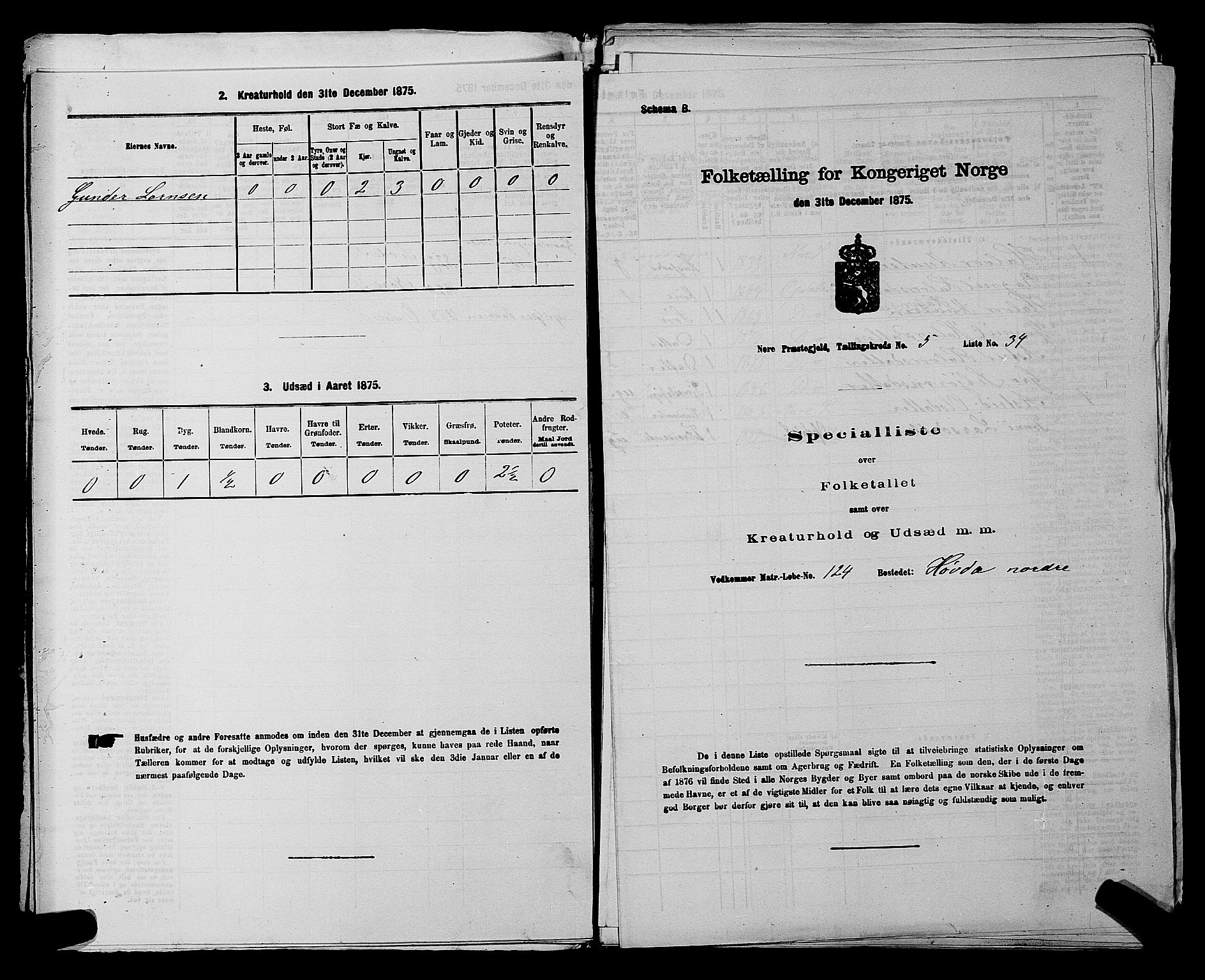 SAKO, 1875 census for 0633P Nore, 1875, p. 631