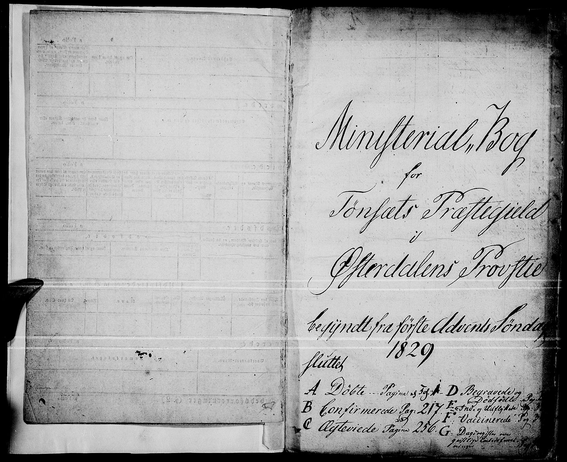 Tynset prestekontor, SAH/PREST-058/H/Ha/Haa/L0019: Parish register (official) no. 19, 1829-1847