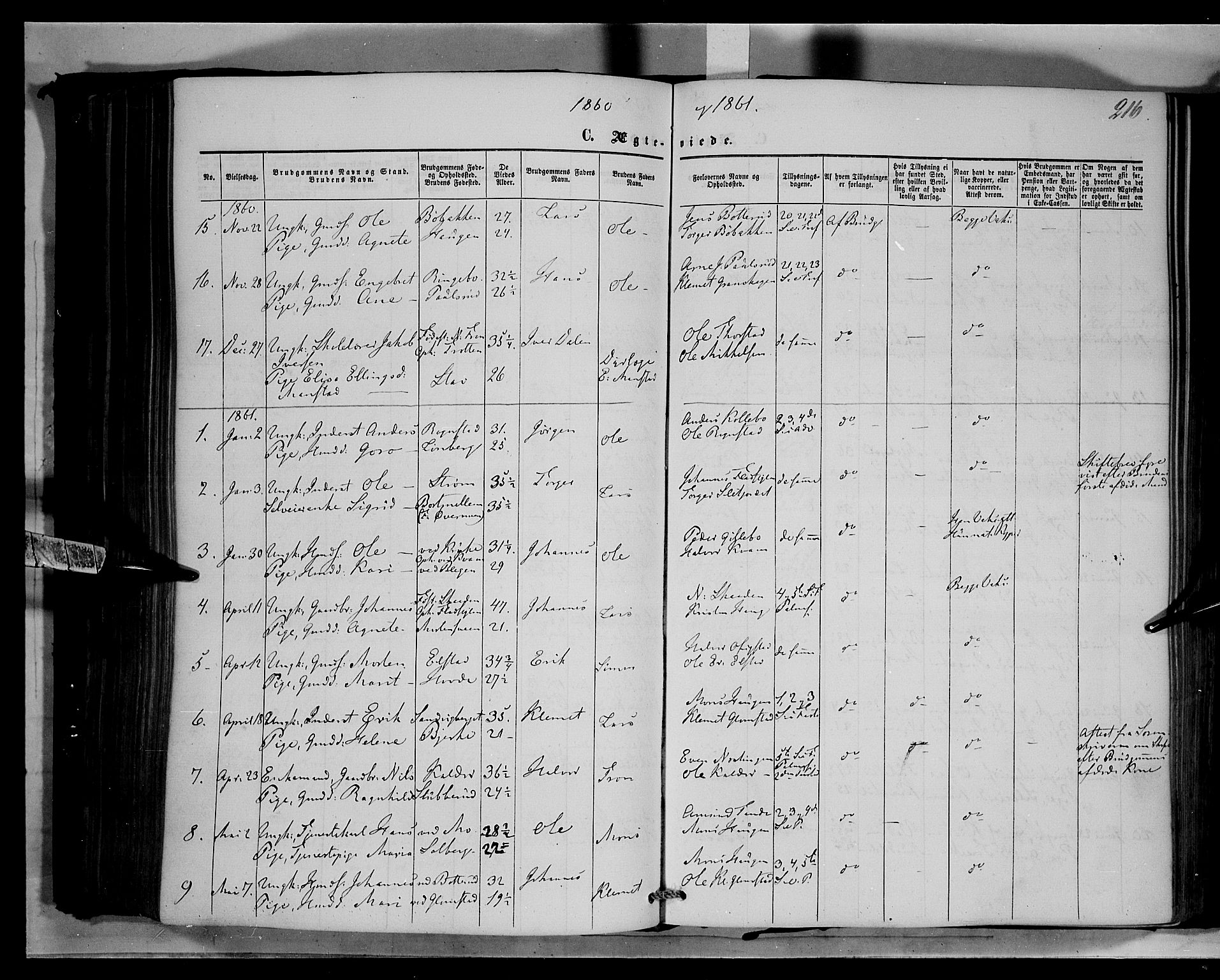 Øyer prestekontor, SAH/PREST-084/H/Ha/Haa/L0006: Parish register (official) no. 6, 1858-1874, p. 216