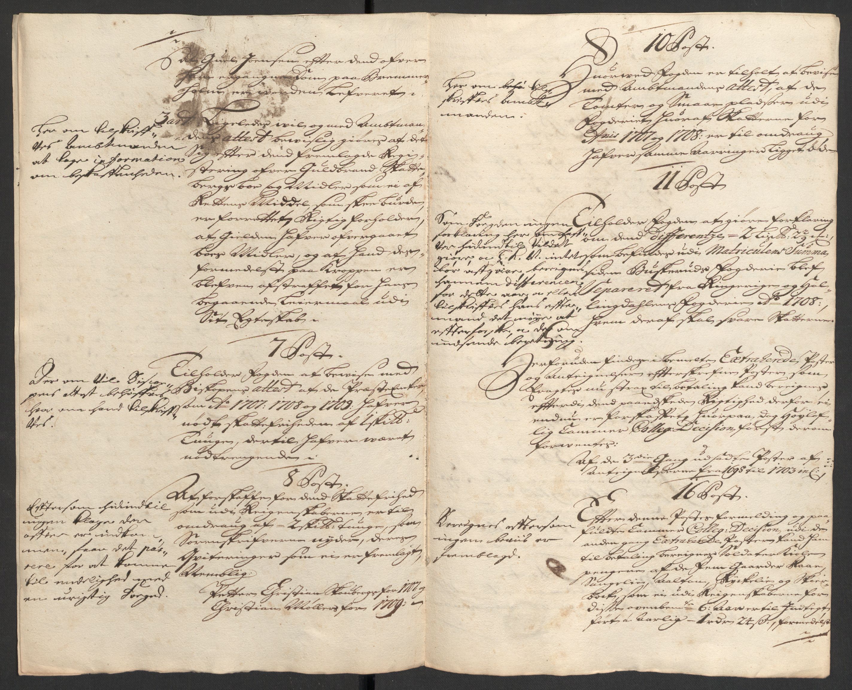 Rentekammeret inntil 1814, Reviderte regnskaper, Fogderegnskap, AV/RA-EA-4092/R23/L1468: Fogderegnskap Ringerike og Hallingdal, 1709-1710, p. 246