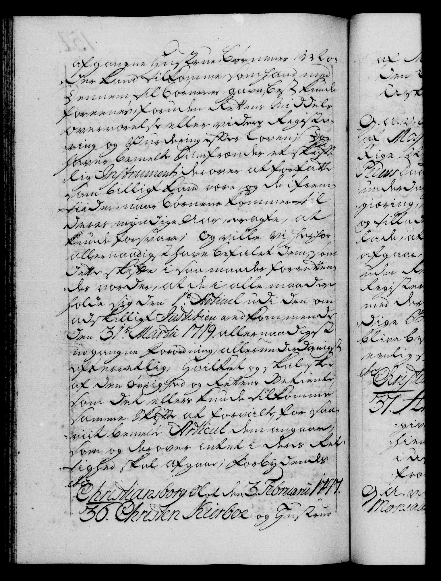 Danske Kanselli 1572-1799, AV/RA-EA-3023/F/Fc/Fca/Fcaa/L0035: Norske registre, 1746-1748, p. 154b