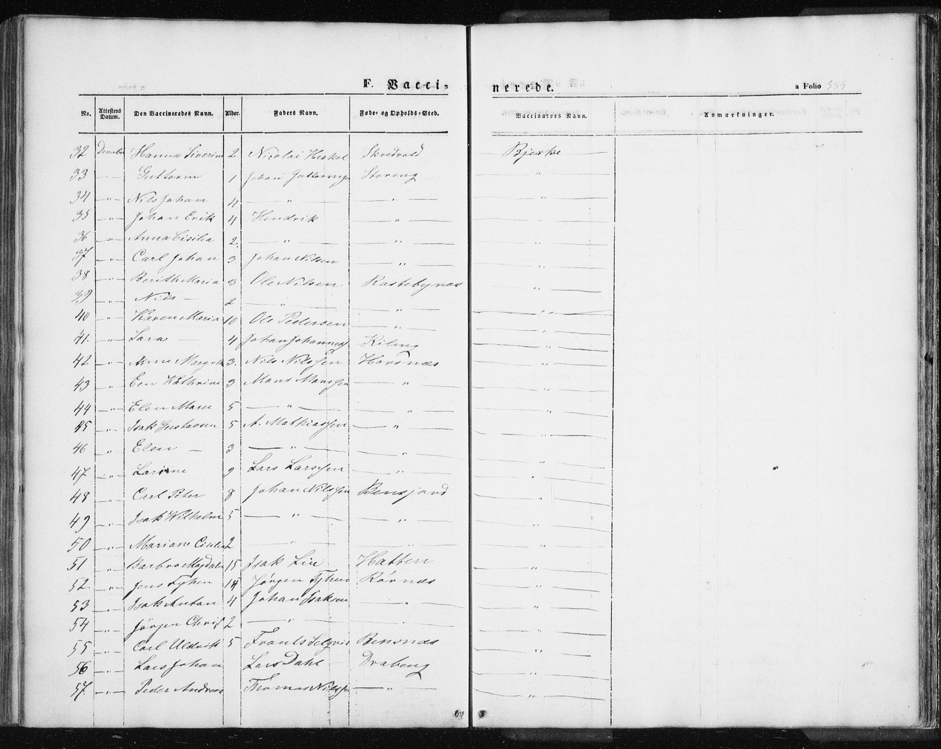 Lyngen sokneprestembete, AV/SATØ-S-1289/H/He/Hea/L0004kirke: Parish register (official) no. 4, 1839-1858, p. 384