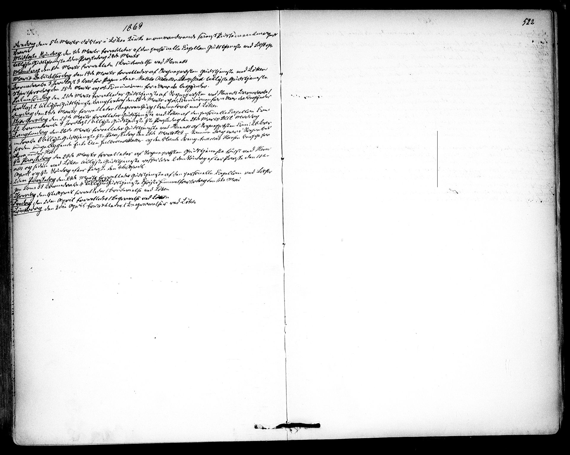 Høland prestekontor Kirkebøker, SAO/A-10346a/F/Fa/L0011: Parish register (official) no. I 11, 1862-1869, p. 522