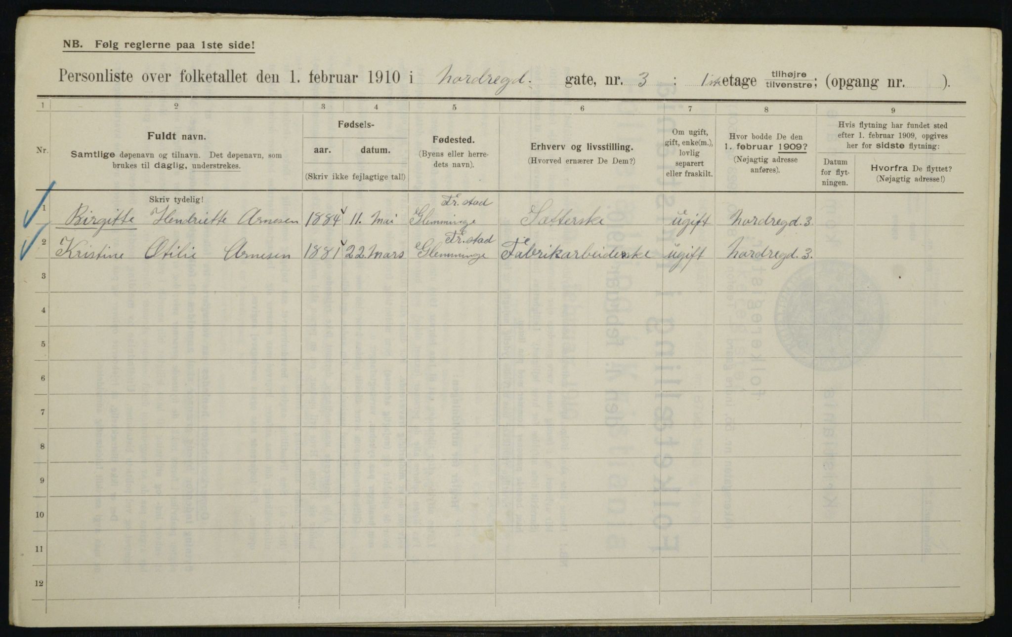 OBA, Municipal Census 1910 for Kristiania, 1910, p. 70970