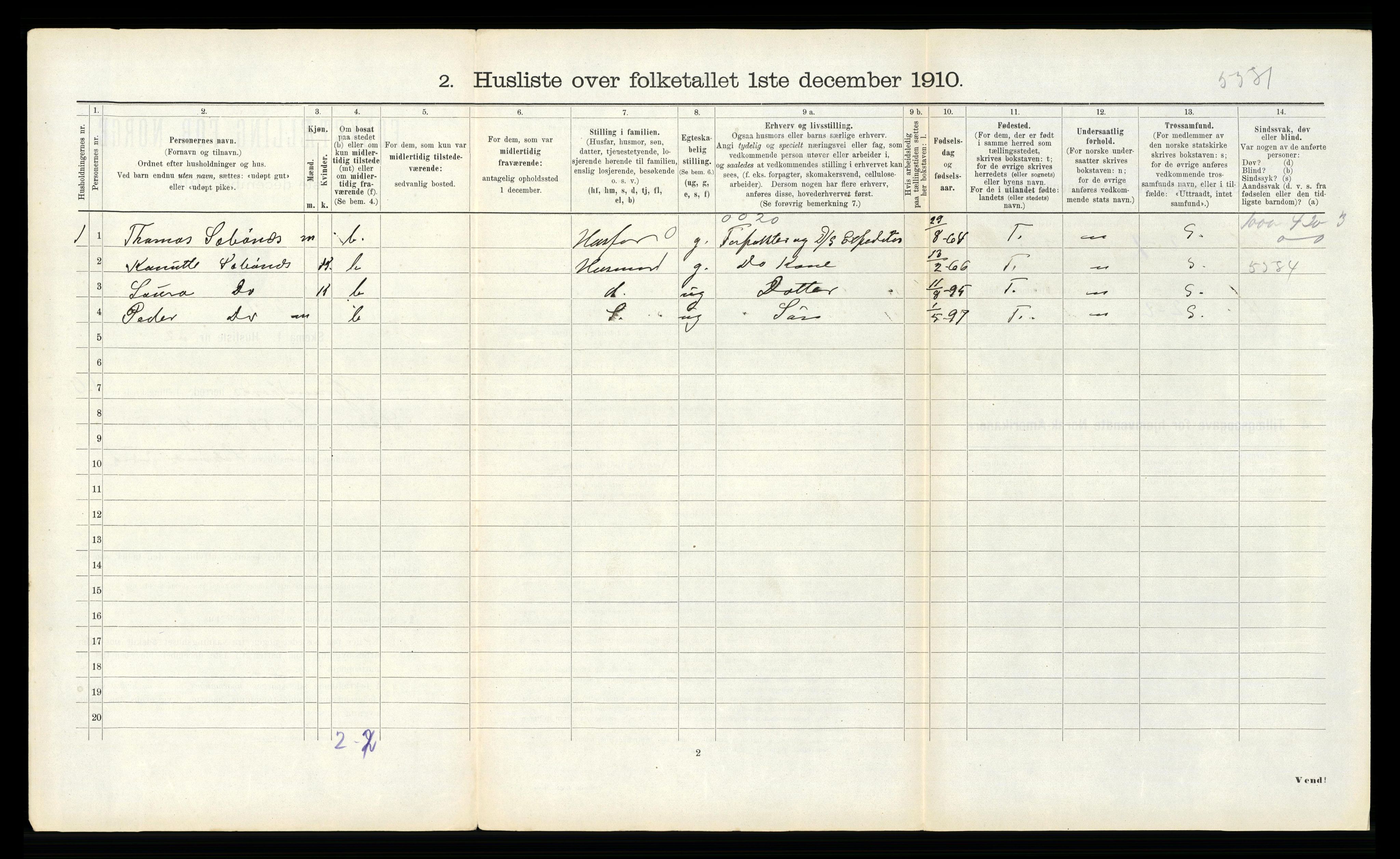RA, 1910 census for Hjørundfjord, 1910, p. 547
