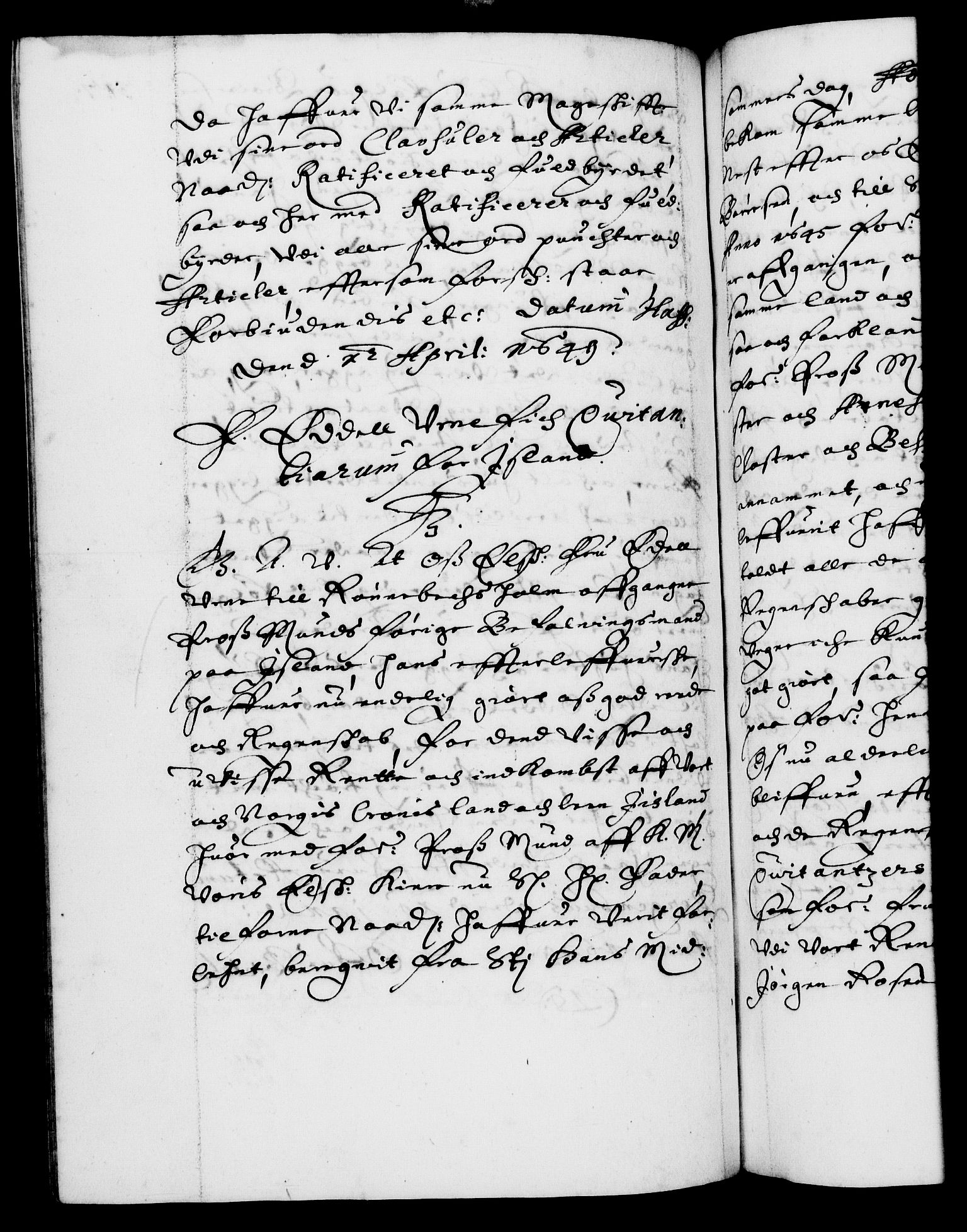 Danske Kanselli 1572-1799, AV/RA-EA-3023/F/Fc/Fca/Fcaa/L0007: Norske registre (mikrofilm), 1648-1650, p. 317b