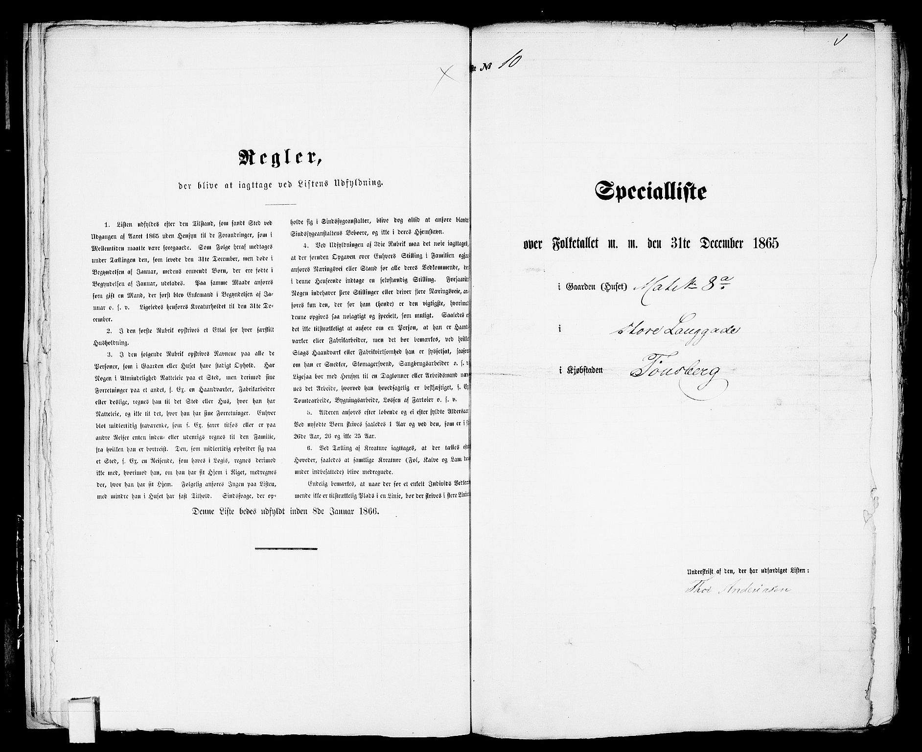 RA, 1865 census for Tønsberg, 1865, p. 30