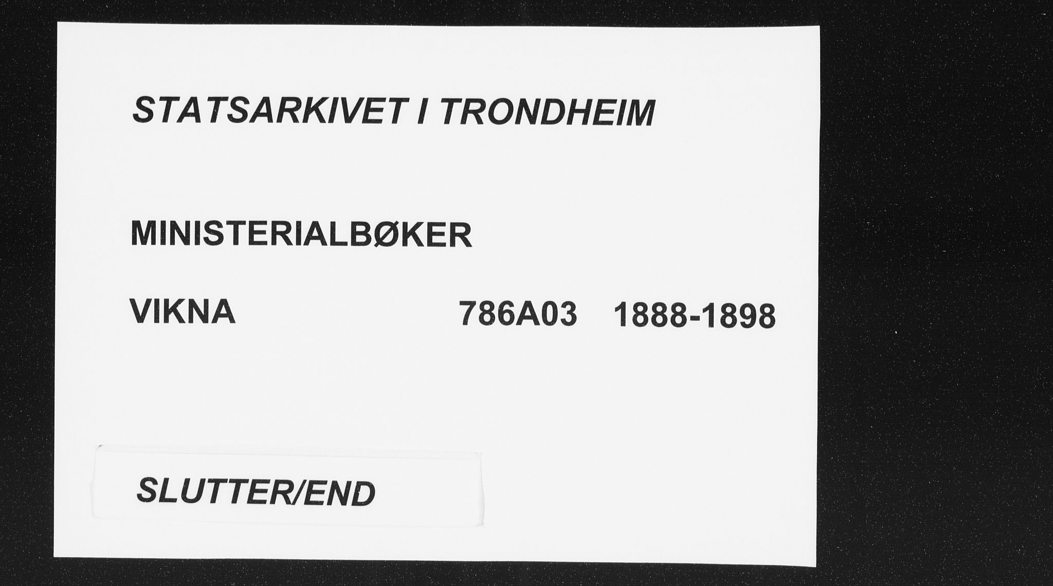 Ministerialprotokoller, klokkerbøker og fødselsregistre - Nord-Trøndelag, SAT/A-1458/786/L0687: Parish register (official) no. 786A03, 1888-1898