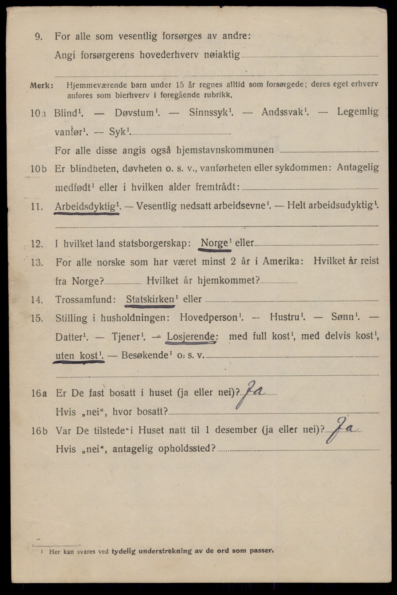 SAT, 1920 census for Trondheim, 1920, p. 102383