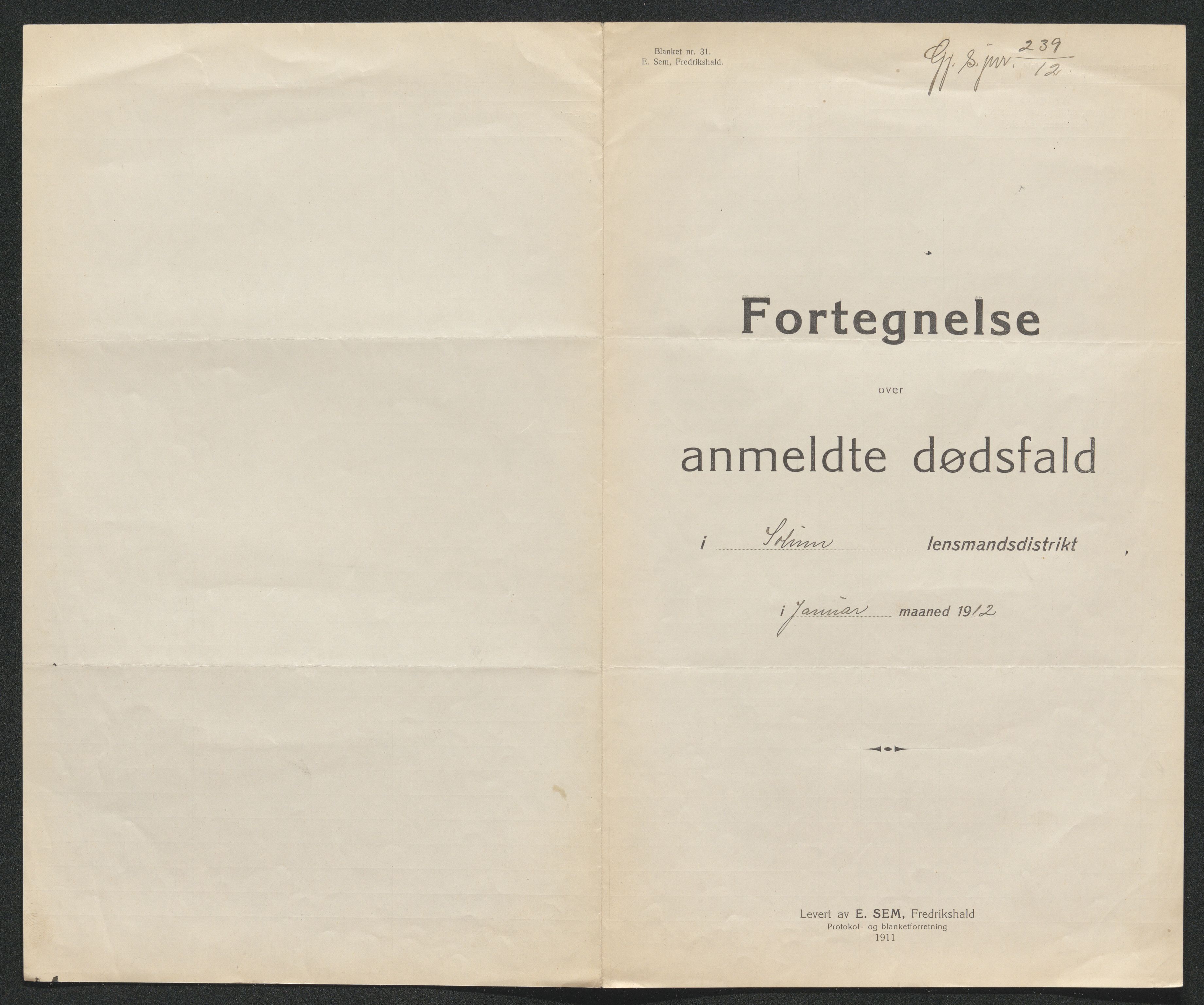 Gjerpen sorenskriveri, SAKO/A-216/H/Ha/Hab/L0007: Dødsfallsmeldinger, Solum, 1899-1915, p. 482