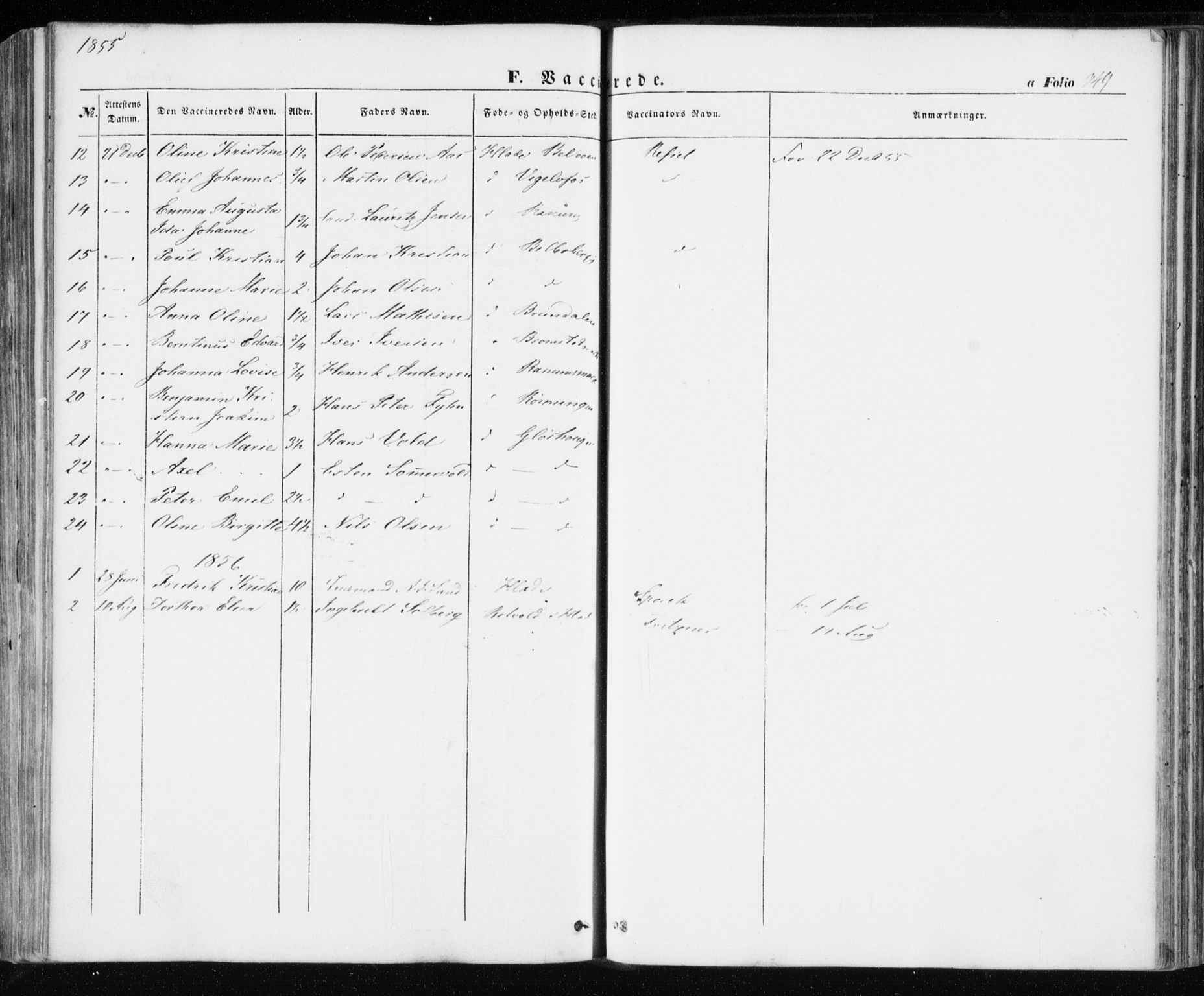 Ministerialprotokoller, klokkerbøker og fødselsregistre - Sør-Trøndelag, SAT/A-1456/606/L0291: Parish register (official) no. 606A06, 1848-1856, p. 349