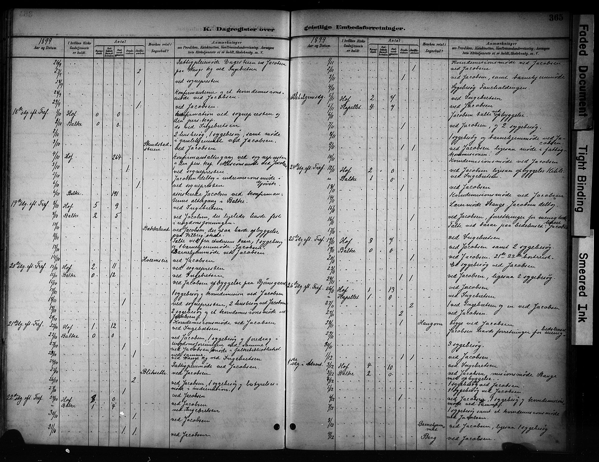 Østre Toten prestekontor, SAH/PREST-104/H/Ha/Haa/L0008: Parish register (official) no. 8, 1897-1909, p. 365