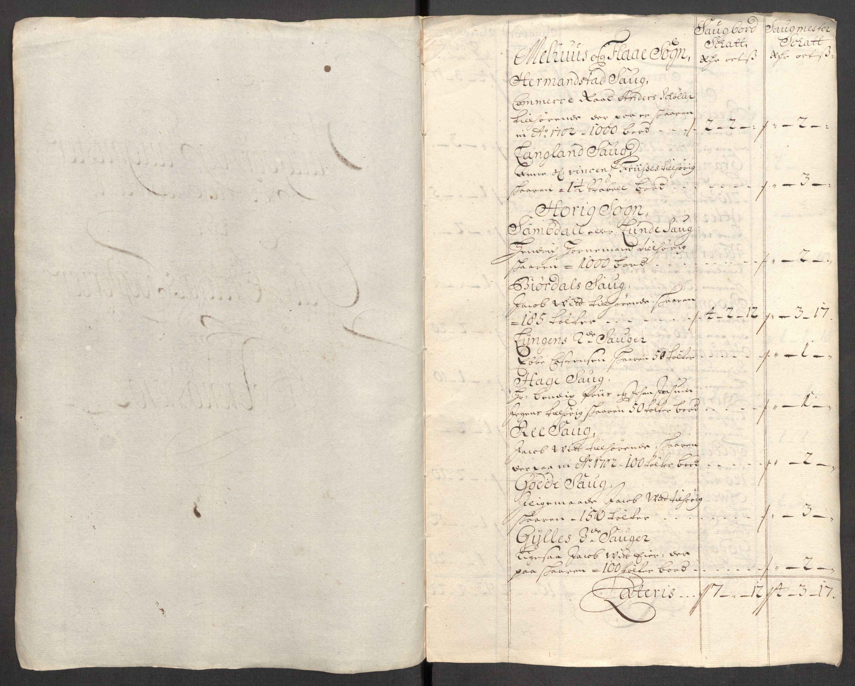 Rentekammeret inntil 1814, Reviderte regnskaper, Fogderegnskap, RA/EA-4092/R60/L3952: Fogderegnskap Orkdal og Gauldal, 1702, p. 265