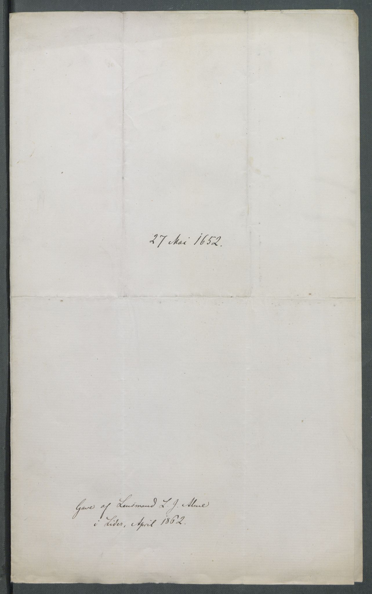 Riksarkivets diplomsamling, AV/RA-EA-5965/F02/L0165: Dokumenter, 1652-1653, p. 44