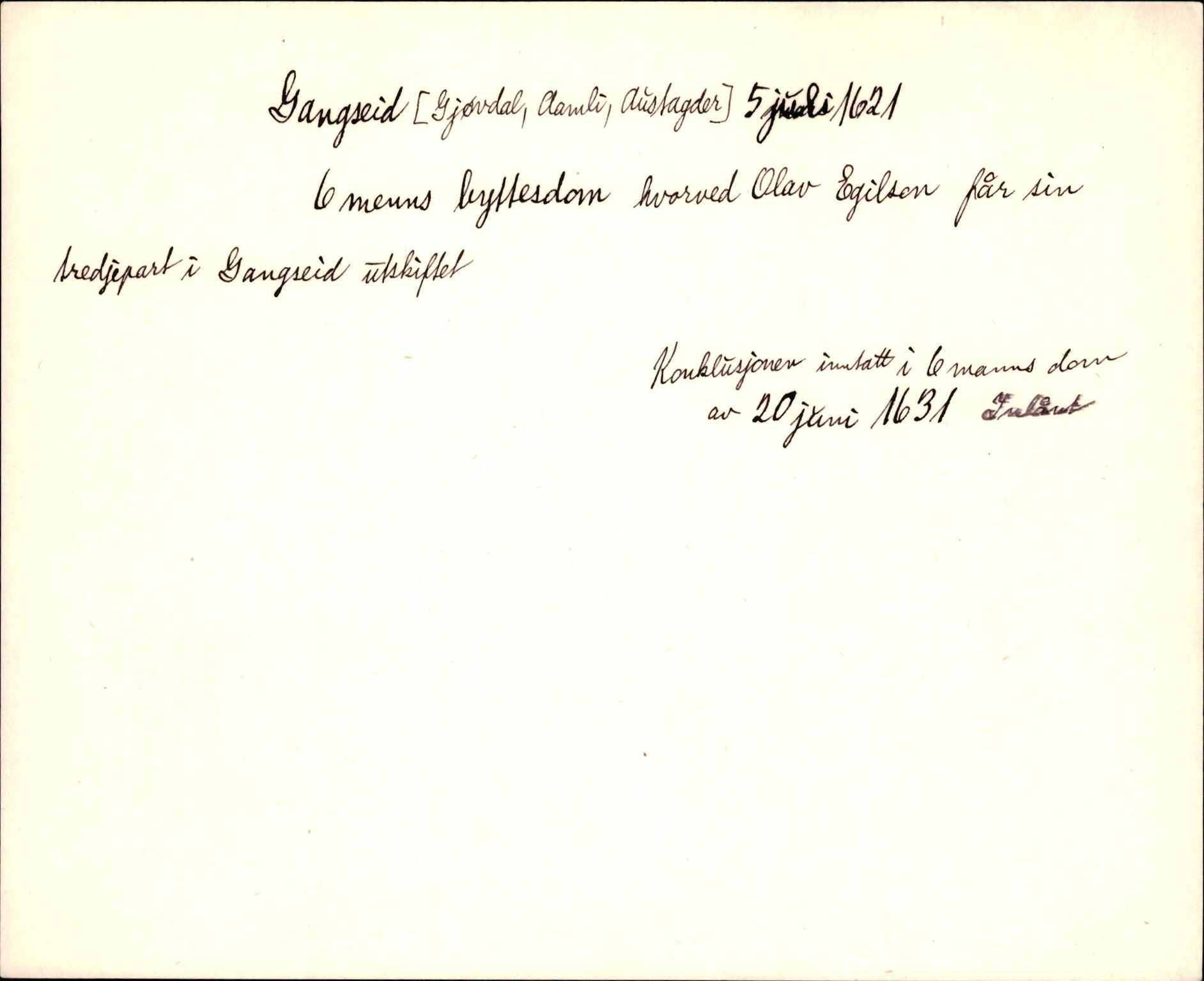 Riksarkivets diplomsamling, AV/RA-EA-5965/F35/F35d/L0003: Innlånte diplomer, seddelregister, 1621-1642, p. 5