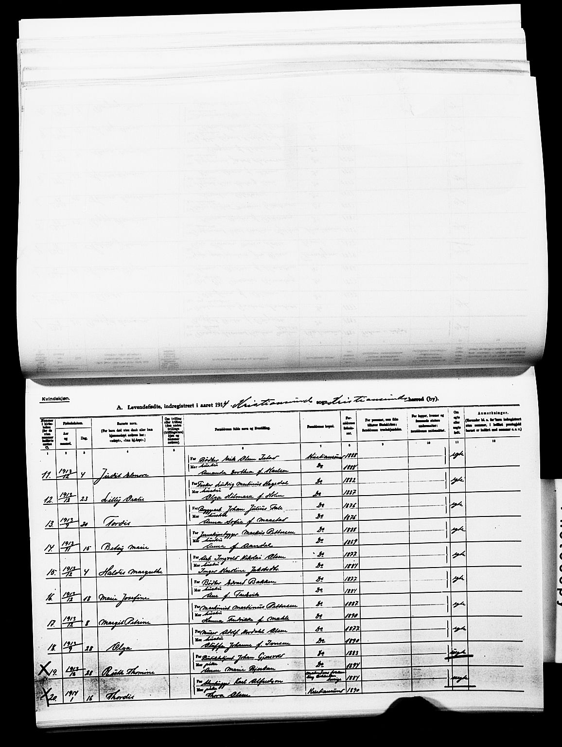 Ministerialprotokoller, klokkerbøker og fødselsregistre - Møre og Romsdal, AV/SAT-A-1454/572/L0861: Parish register (official) no. 572D05, 1913-1920