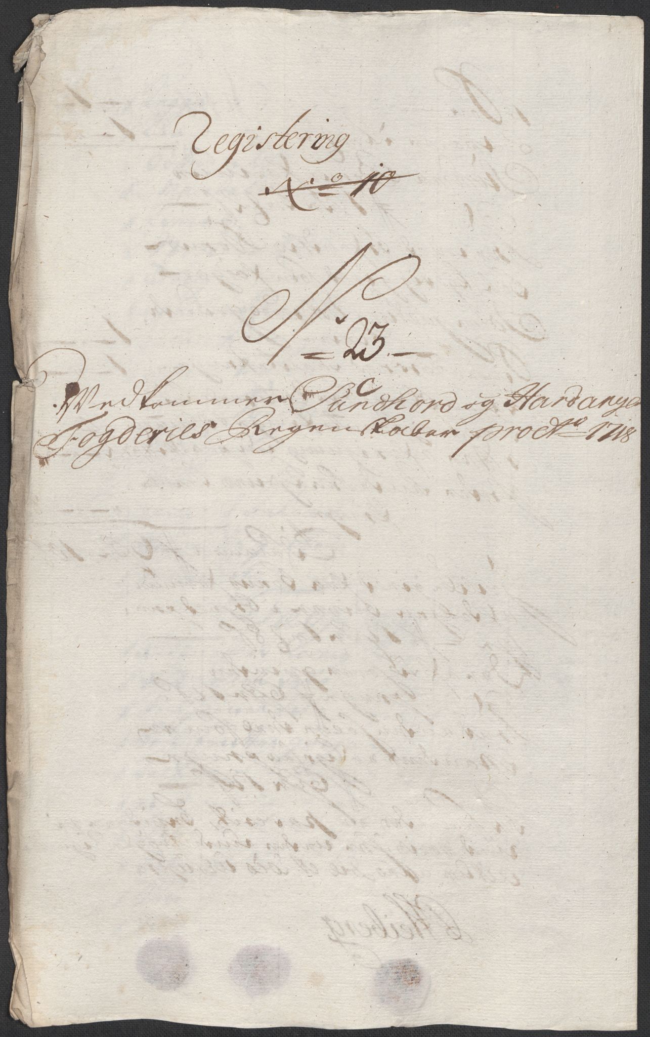 Rentekammeret inntil 1814, Reviderte regnskaper, Fogderegnskap, RA/EA-4092/R48/L2995: Fogderegnskap Sunnhordland og Hardanger, 1718, p. 145